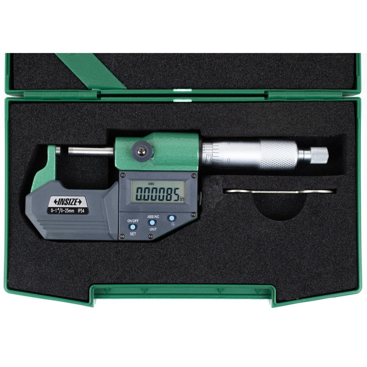 INSIZE Measuring Equipment Insize Digital Spherical Anvil Tube Micrometer 0-25mm/0-1" Range Series 3560-25E