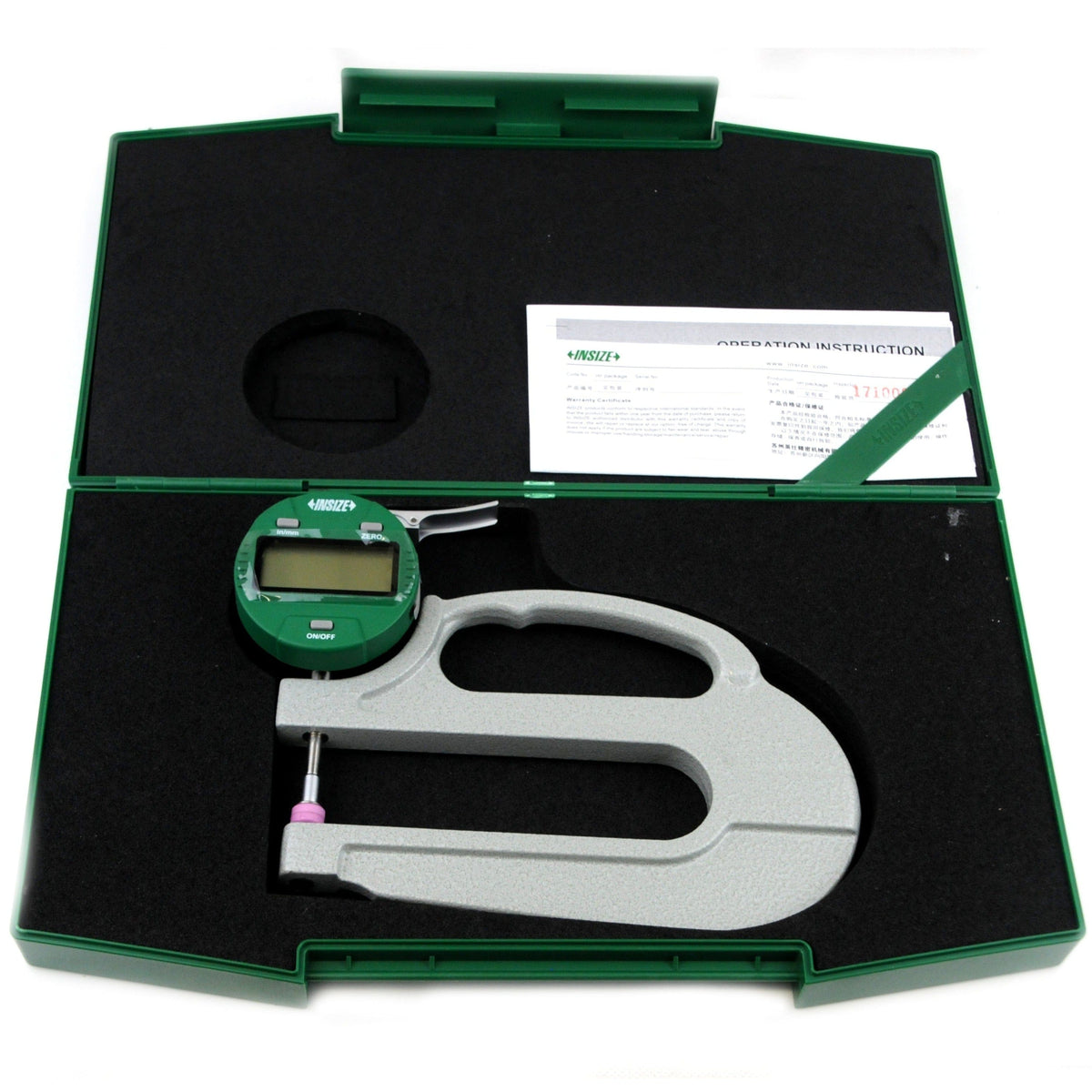INSIZE Measuring Equipment Insize Digital Thickness Gauge 0-10mm/0-0.4" Range Series 2872-10