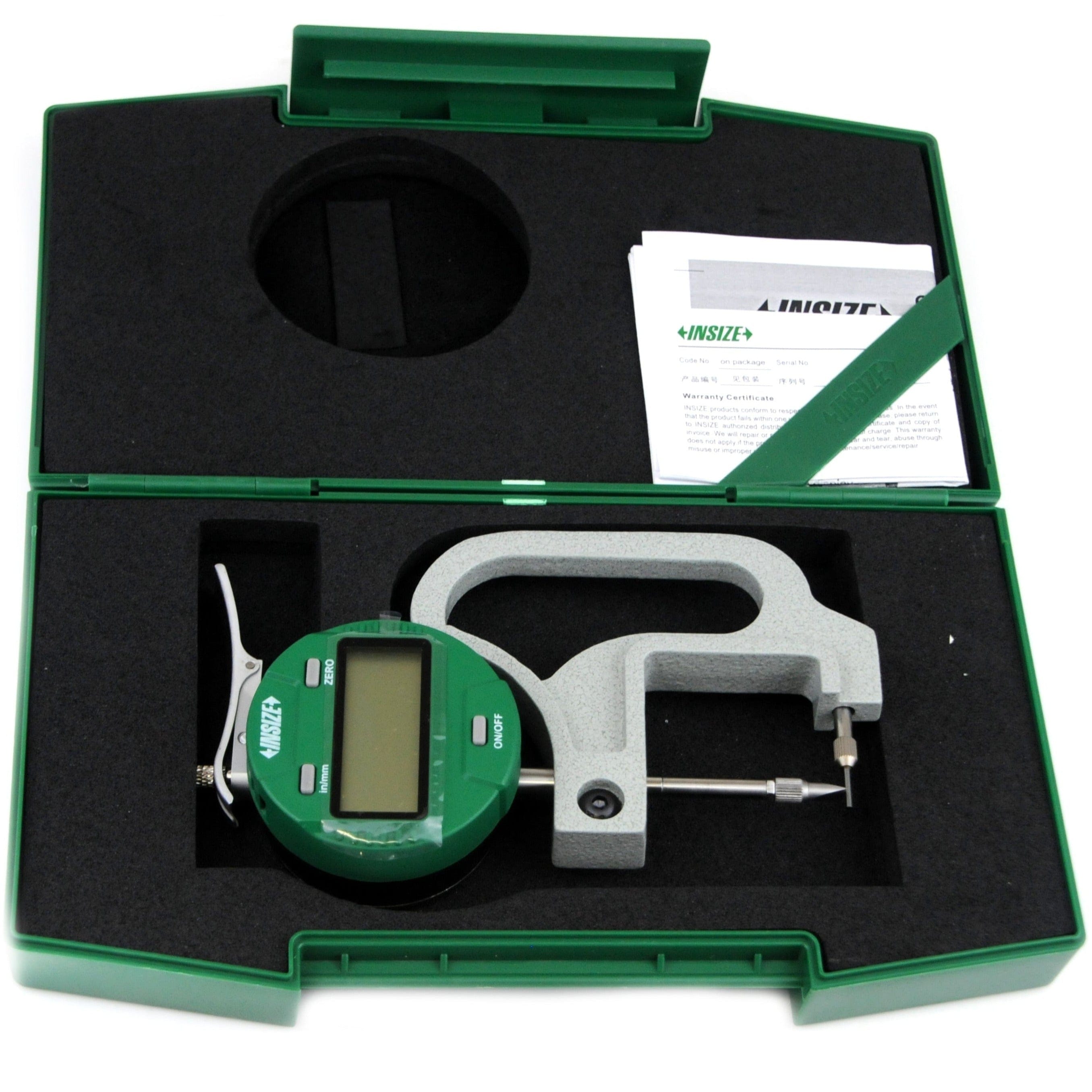 INSIZE Measuring Equipment Insize Digital Thickness Gauge 0-10mm/0-0.4" Range Series 2873-10