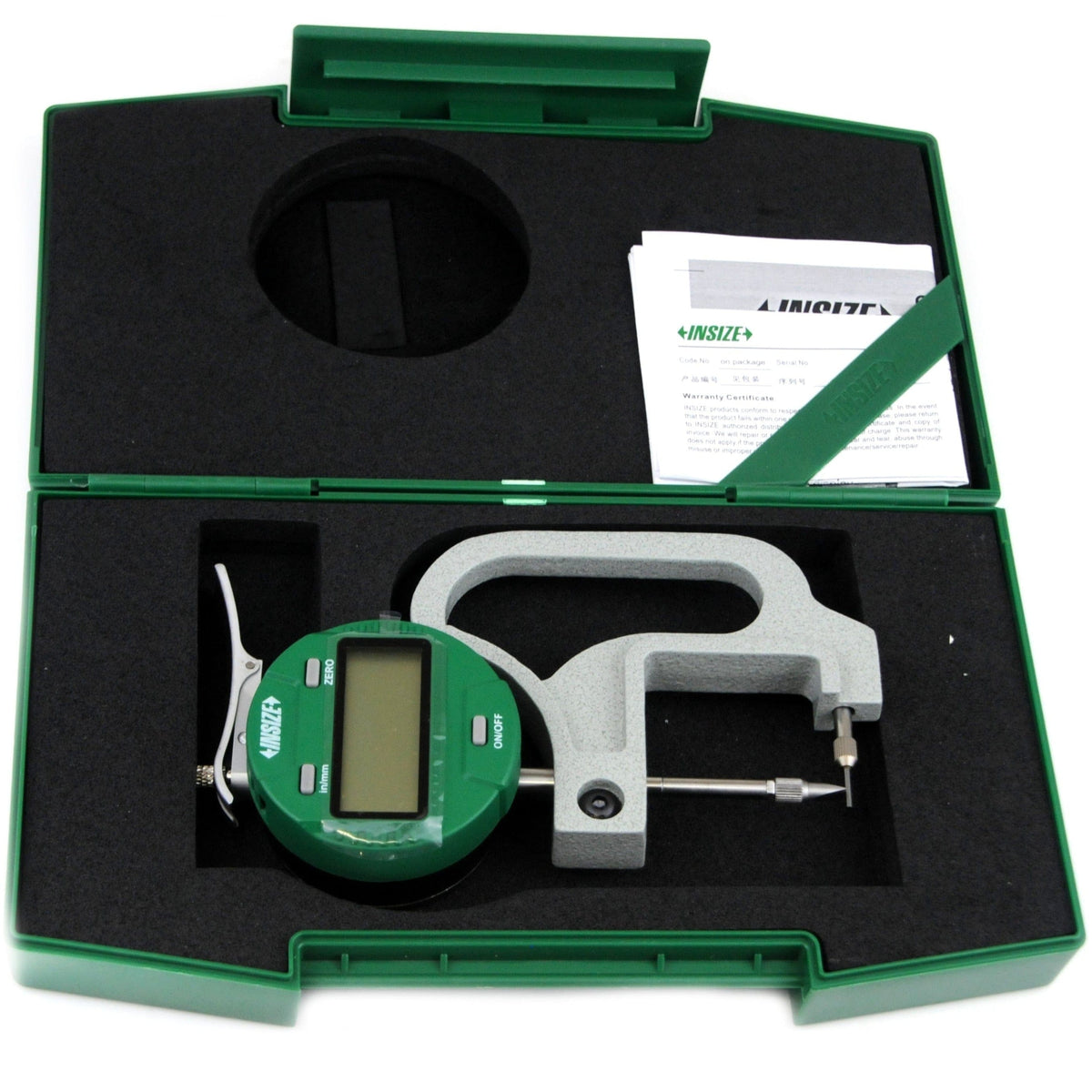 INSIZE Measuring Equipment Insize Digital Thickness Gauge 0-10mm/0-0.4" Range Series 2873-10