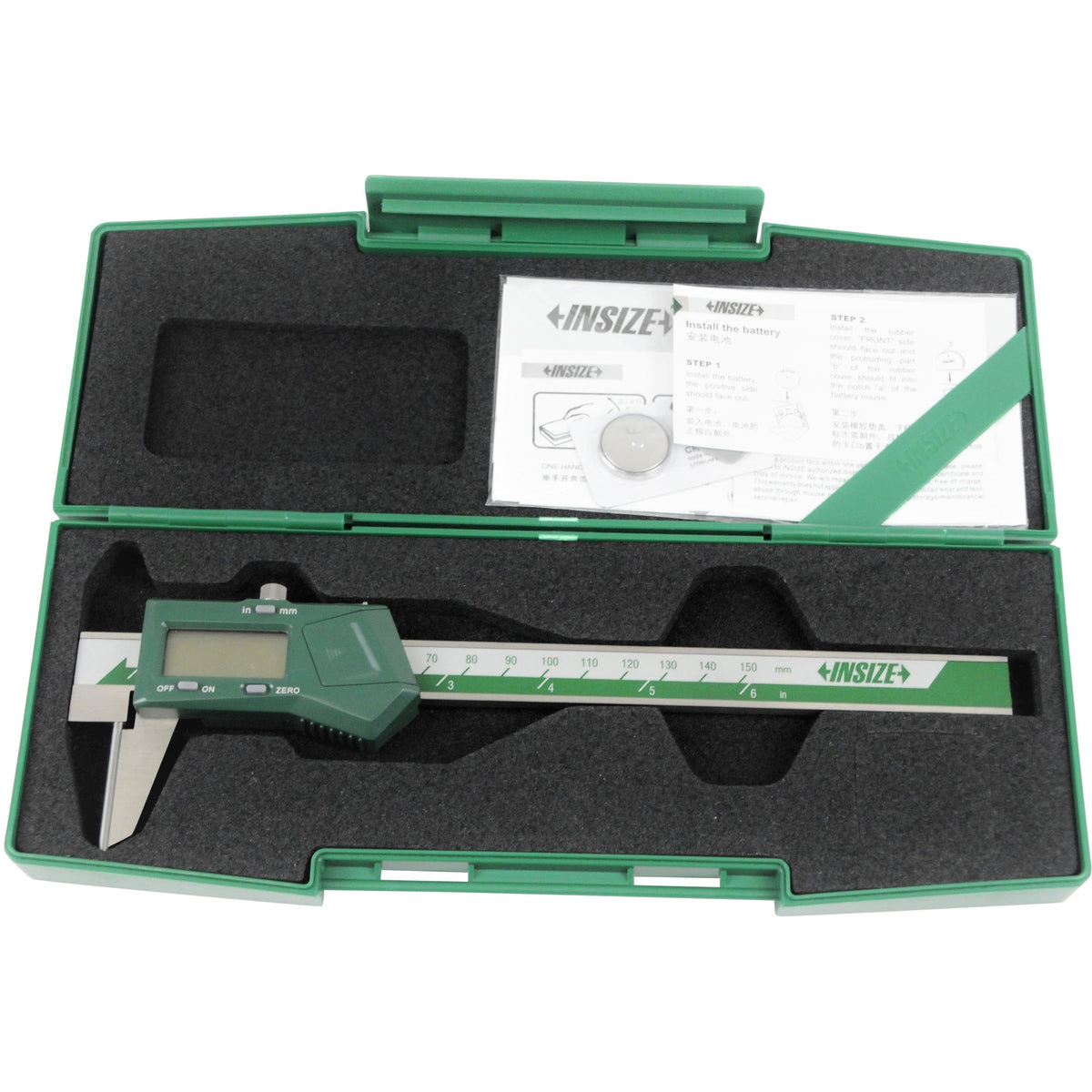 INSIZE Measuring Equipment Insize Digital Tube Thickness Caliper 0-150mm/0-6" Range Series 1161-150A