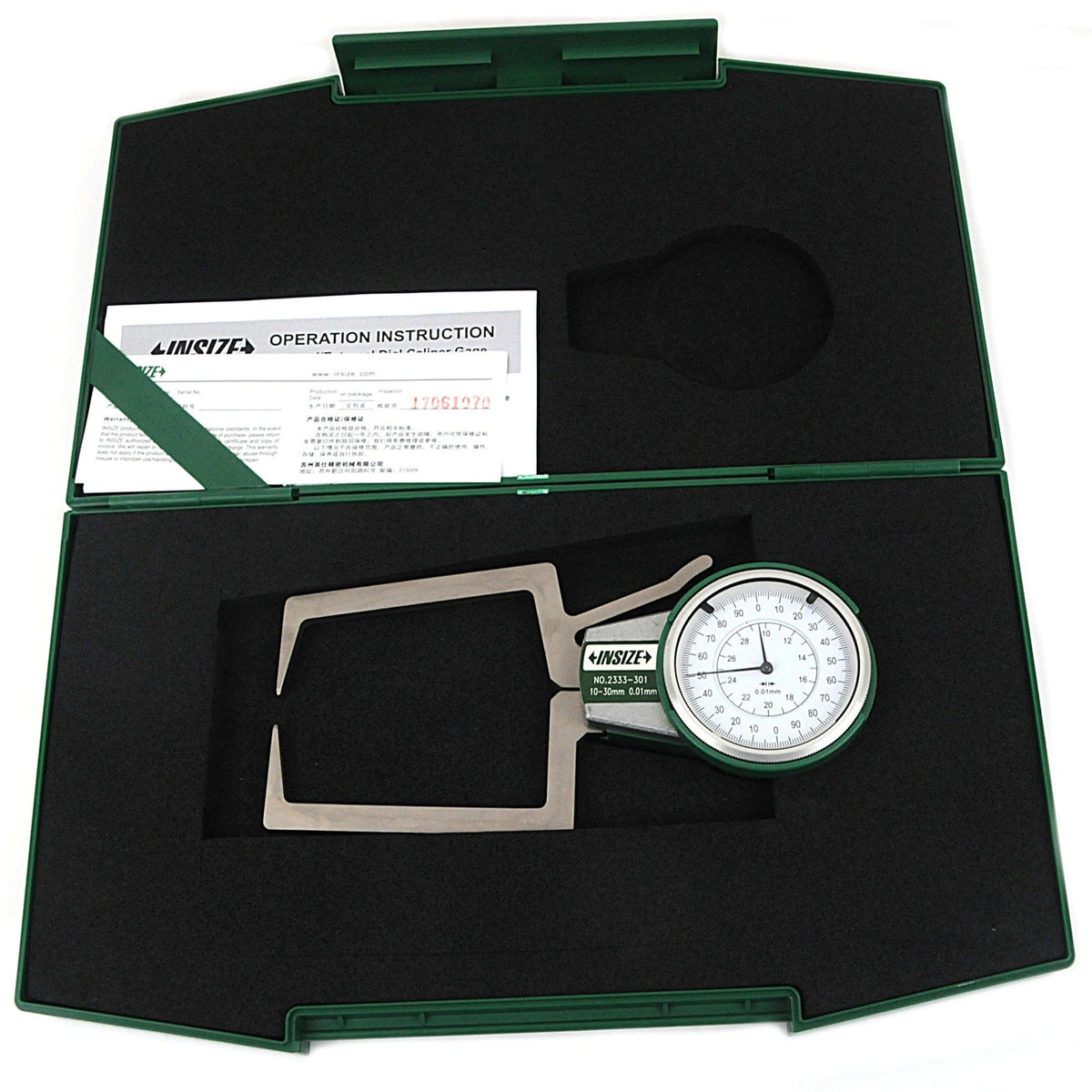 INSIZE Measuring Equipment Insize External Dial Caliper Gauge 10-30mm Range Series 2333-301
