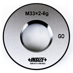 INSIZE MEASURING EQUIPMENT Insize GO Thread Ring Gauge M33X2 Series 4129-33T