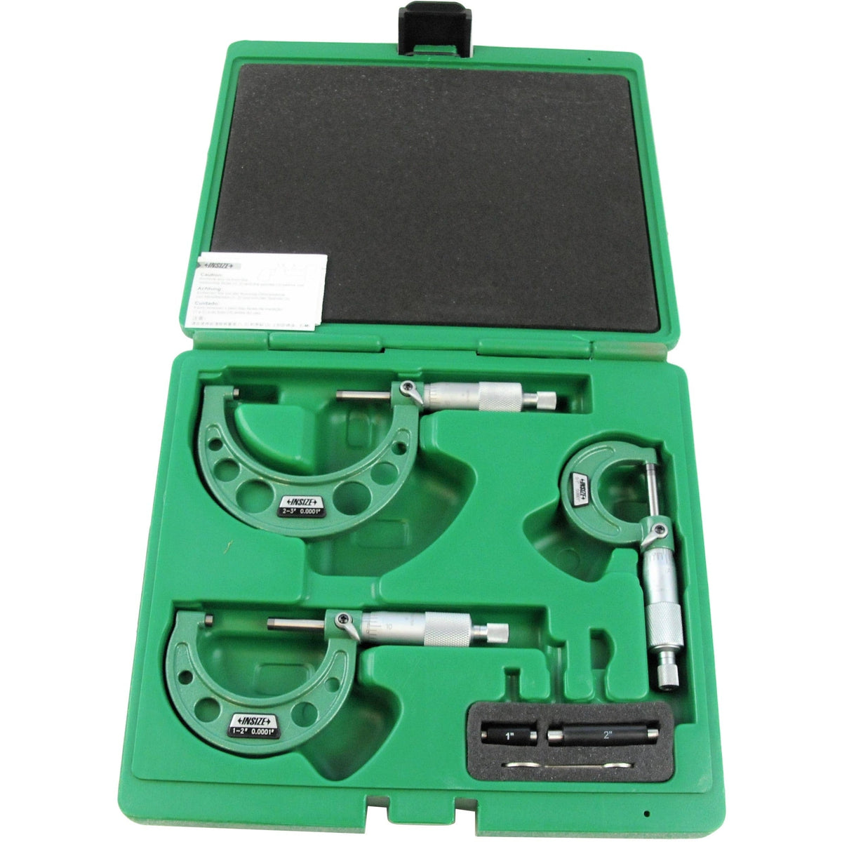 INSIZE Measuring Equipment Insize Imperial Outside Micrometer Set 0-3" Range Series 3203-33A