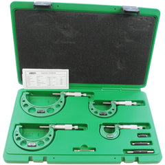 INSIZE Measuring Equipment Insize Imperial Outside Micrometer Set 0-4" Range Series 3203-44A
