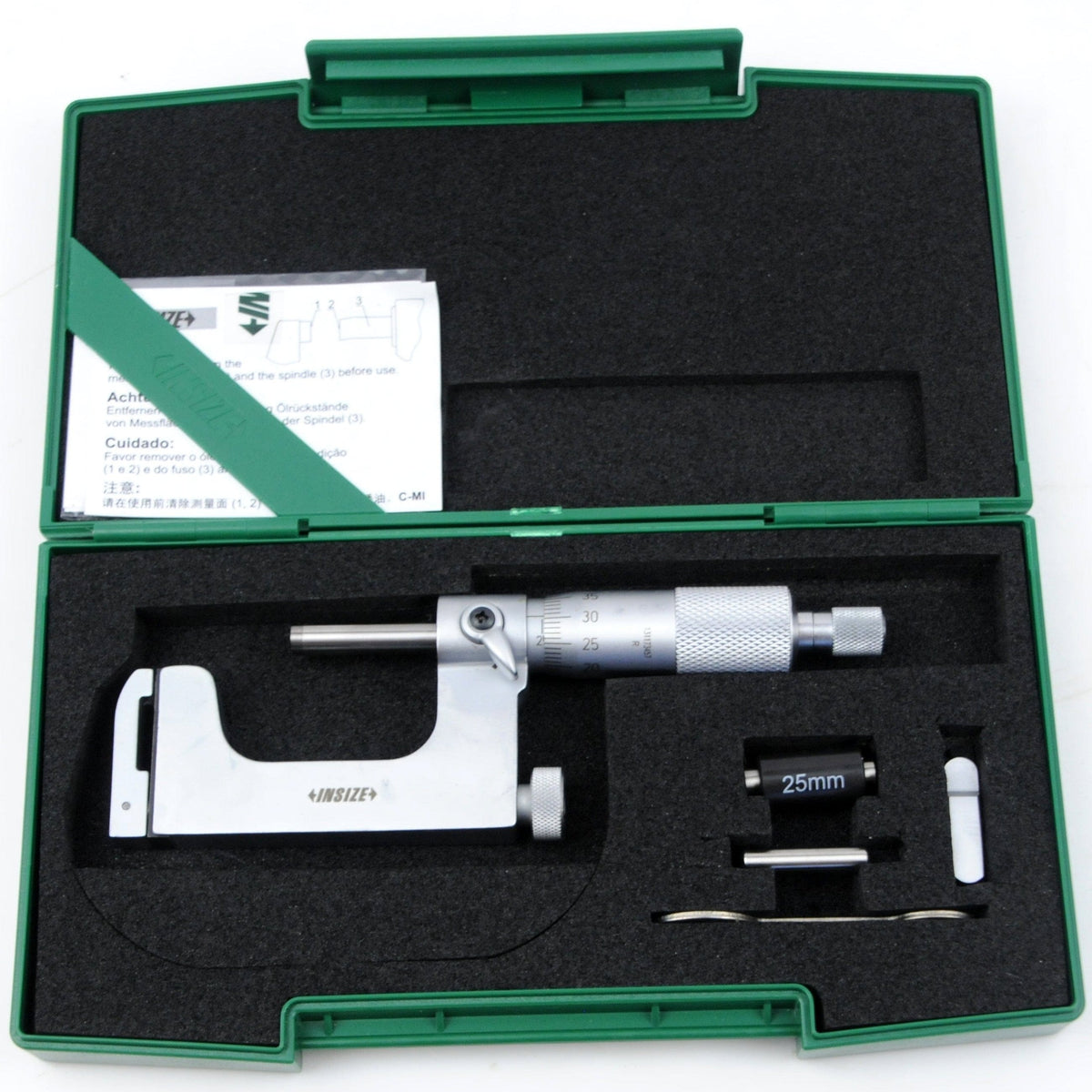 INSIZE Measuring Equipment Insize Interchangeable Anvil Micrometer 25-50mm Range Series 3262-50A