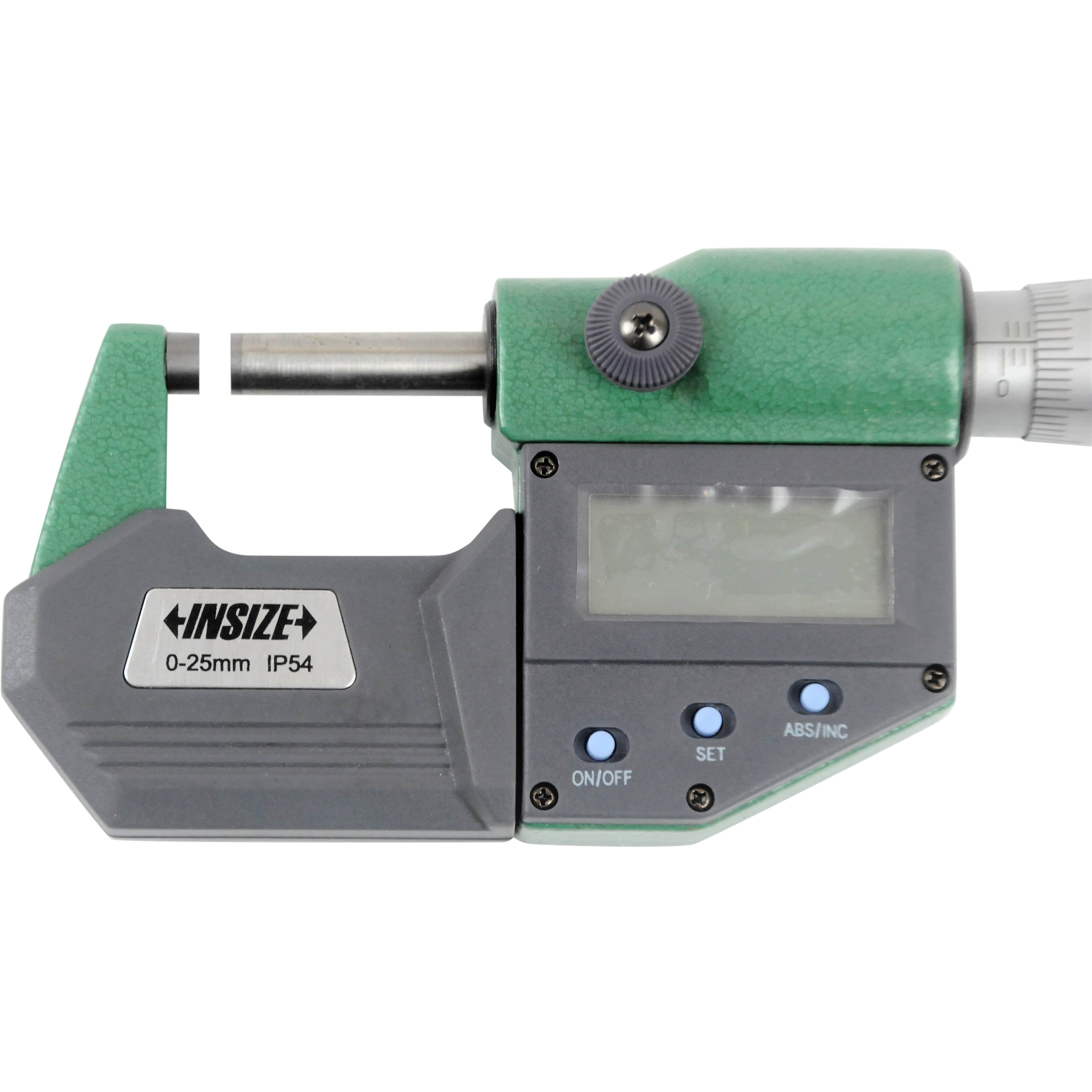 INSIZE Measuring Equipment Insize IP65 Digital Outside Micrometer 0-25mm / 0-1" Range Series 3101-25FA
