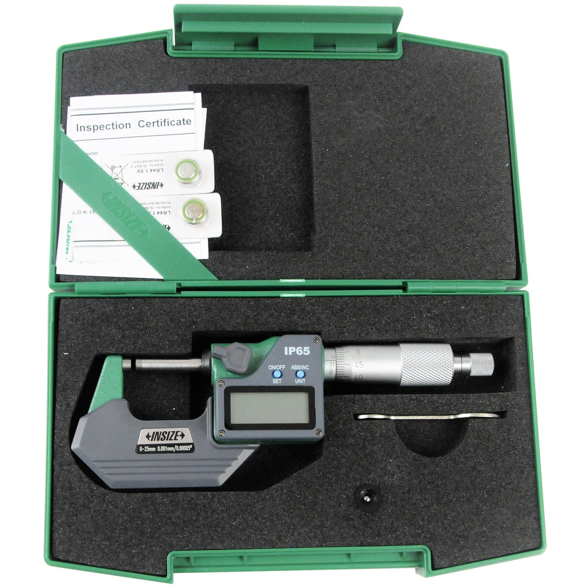 INSIZE Measuring Equipment Insize IP65 Digital Outside Micrometer 0-25mm / 0-1" Range Series 3108-25A