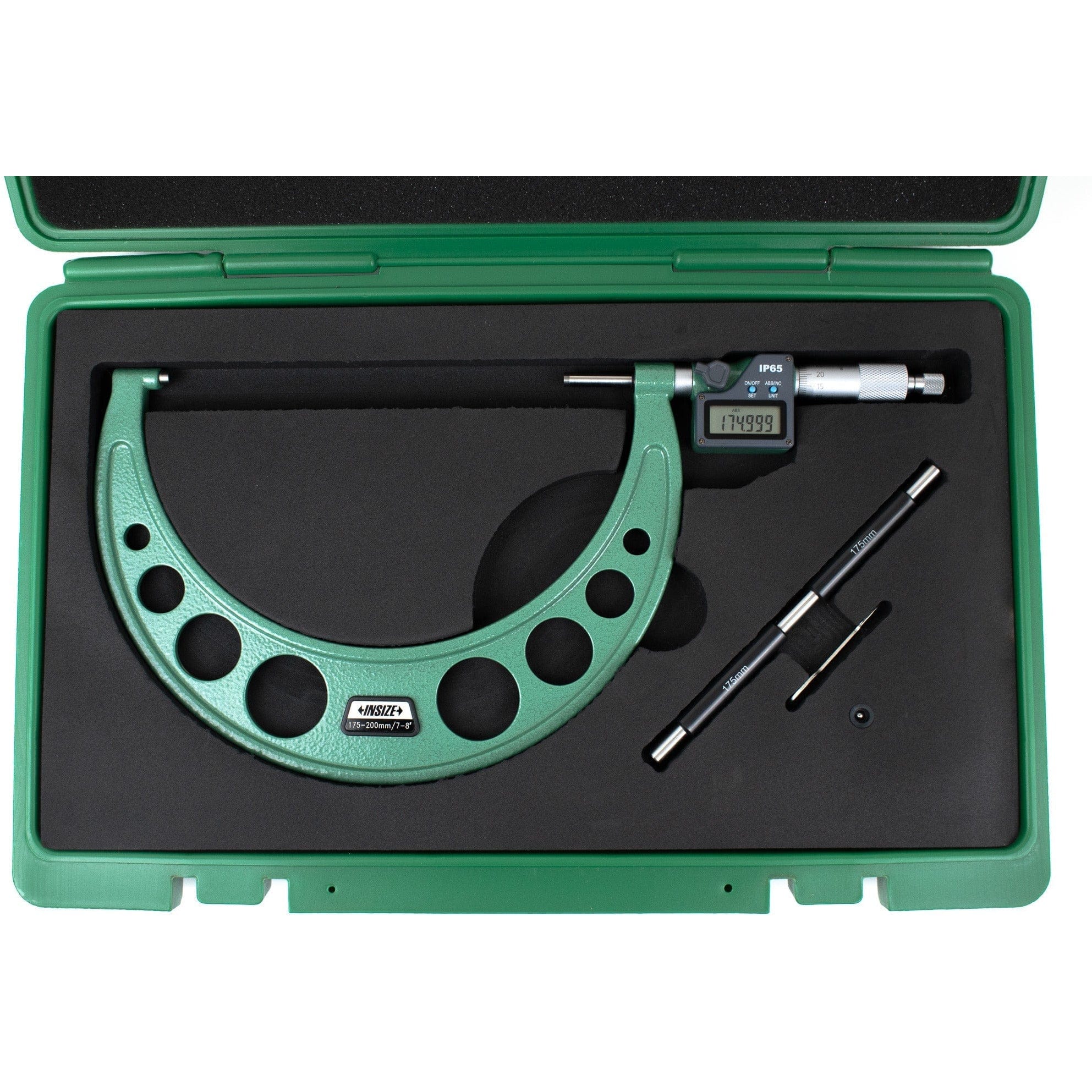 INSIZE Measuring Equipment Insize IP65 Digital Outside Micrometer 175-200 MM/ 7-8" Range Series 3108-200A