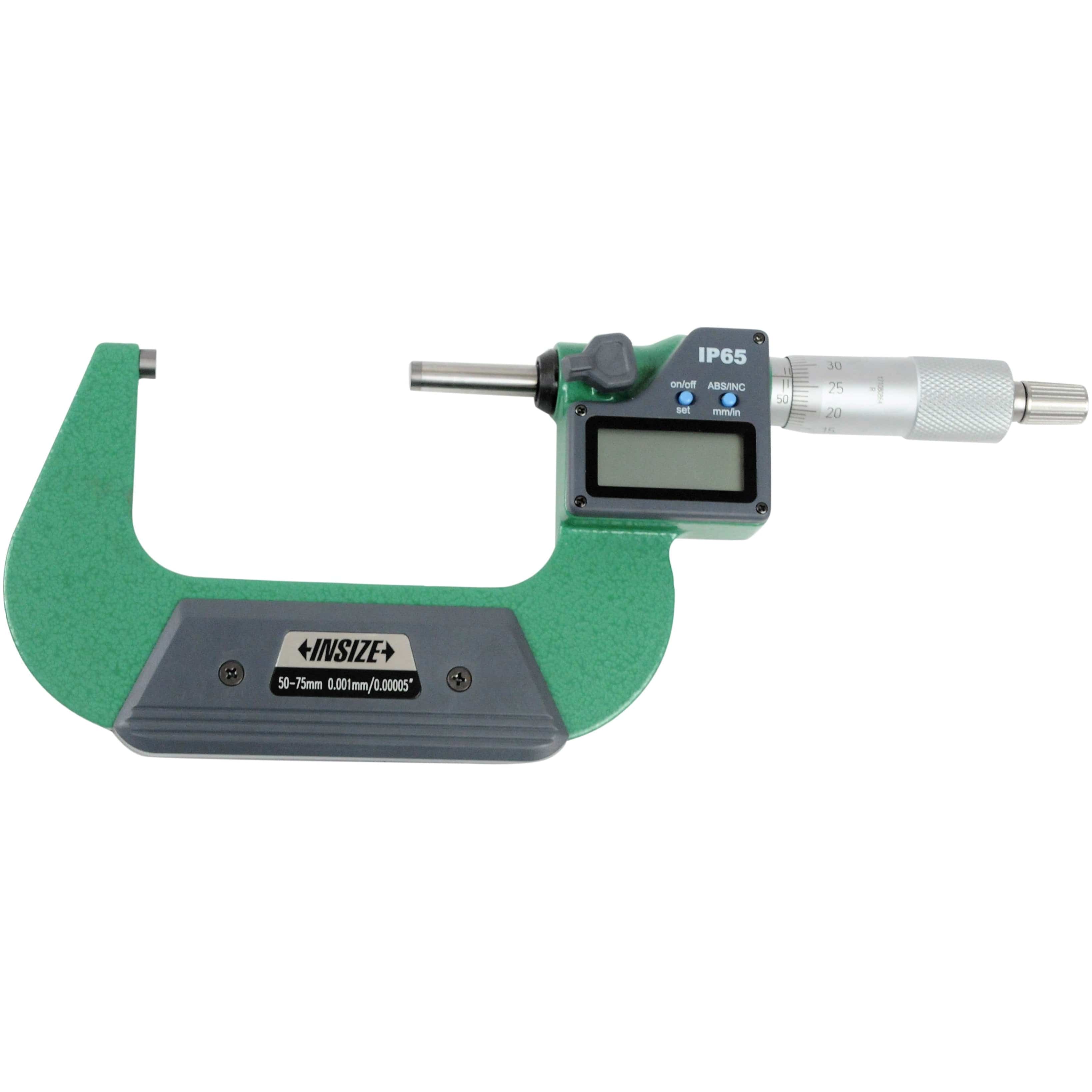 INSIZE Measuring Equipment Insize IP65 Digital Outside Micrometer 50-75mm / 2-3" Range Series 3101-75A