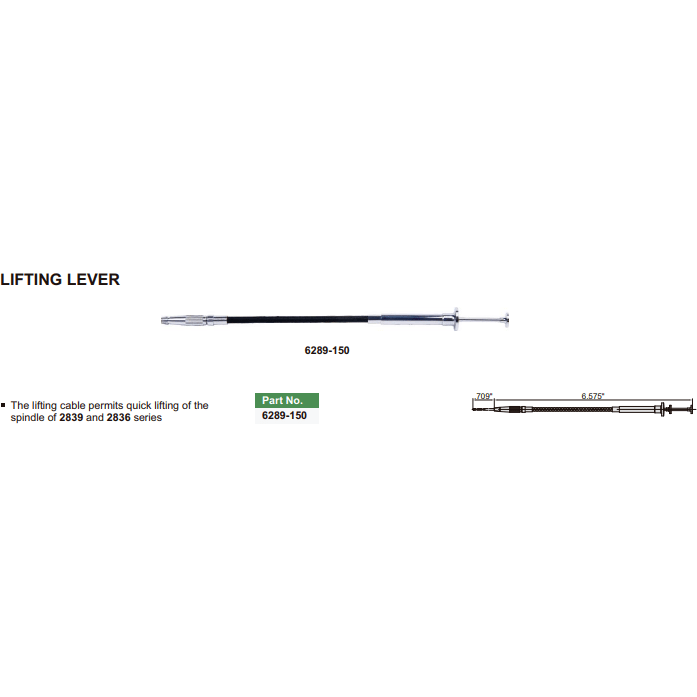 INSIZE Measuring Equipment Insize Lifting Lever 6289-150