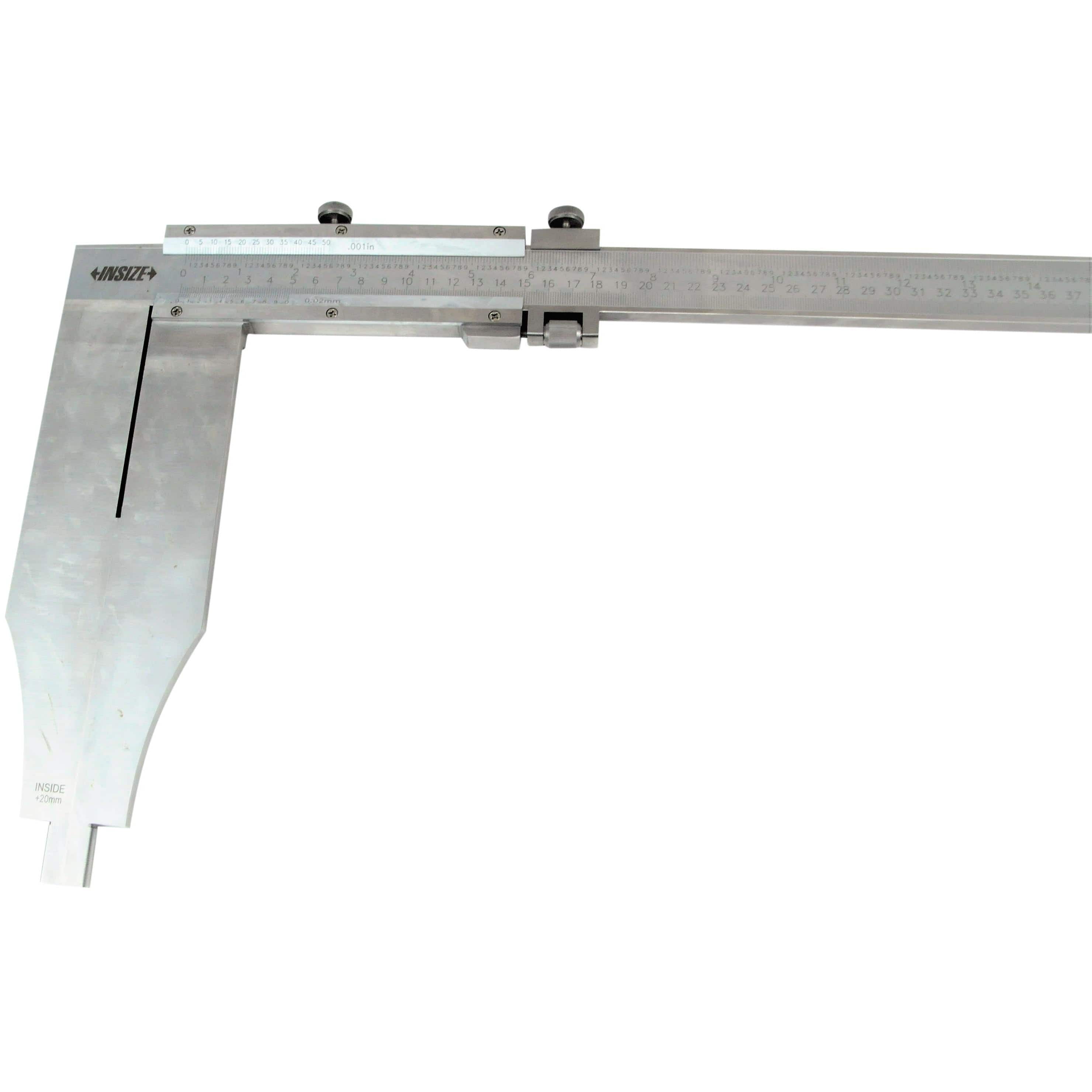 INSIZE Measuring Equipment Insize Long Jaw Vernier Caliper 0-1000mm/0-40" x 0.02mm/0.001" Range Series 1215-1032