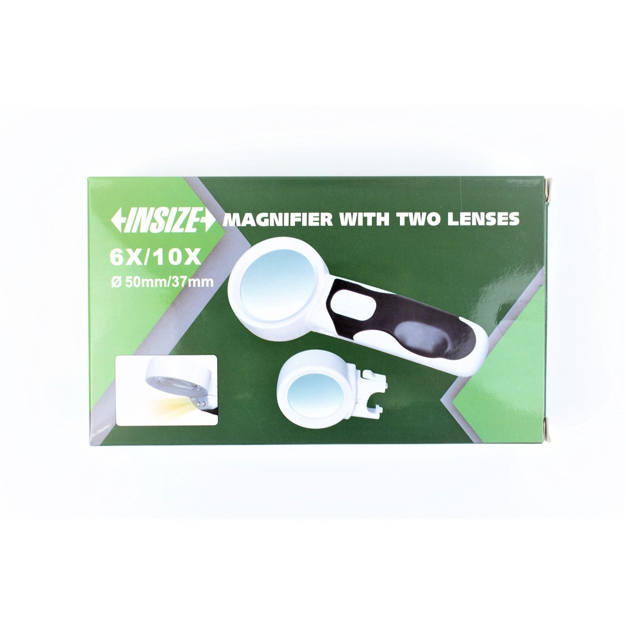 INSIZE Measuring Equipment Insize Magnifiers w/ 2 Lenses 6X & 10X Series 7522-610