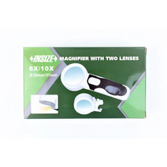 INSIZE Measuring Equipment Insize Magnifiers w/ 2 Lenses 6X & 10X Series 7522-610