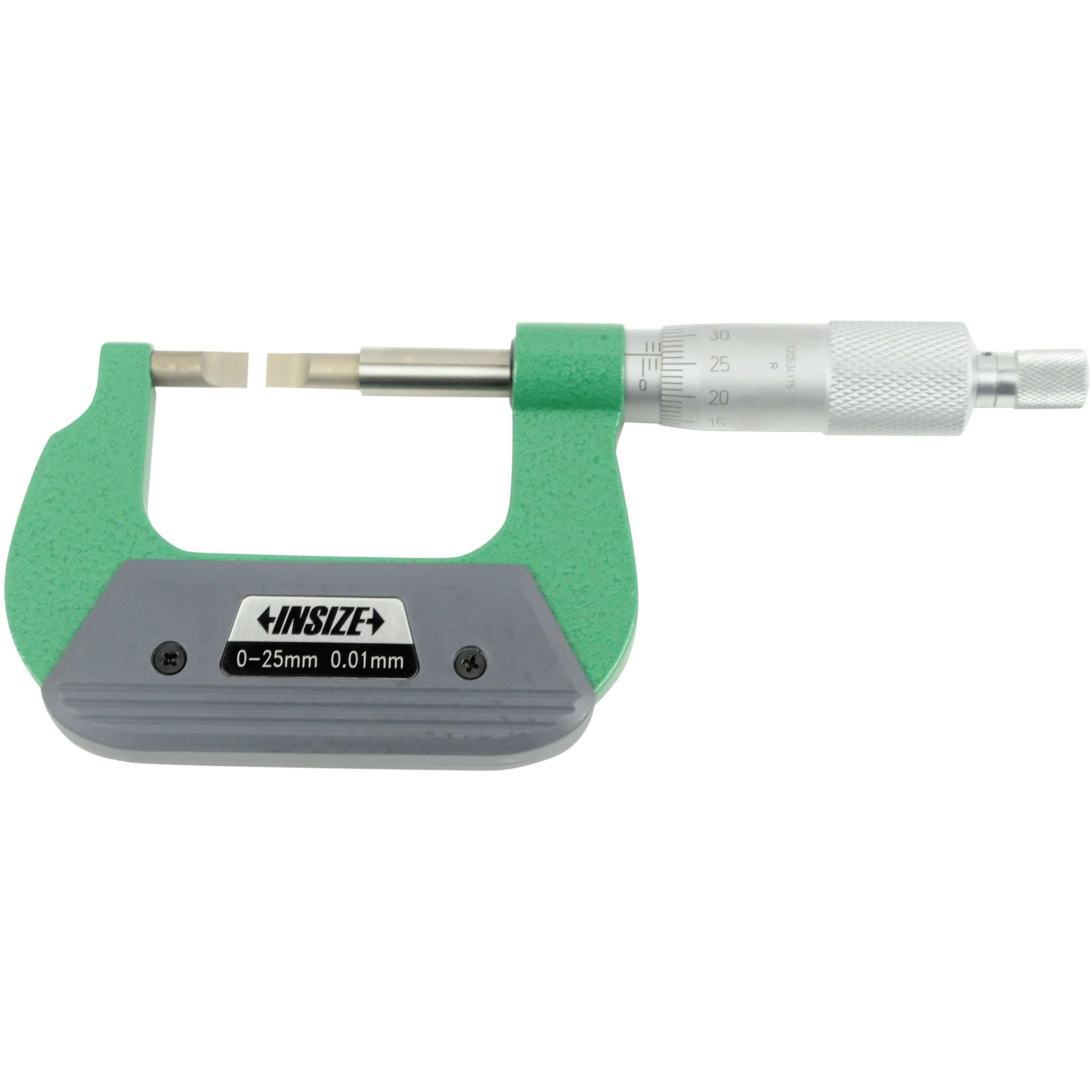INSIZE Measuring Equipment Insize Metric Outside Blade Micrometer 0-25mm Range Series 3232-25BA