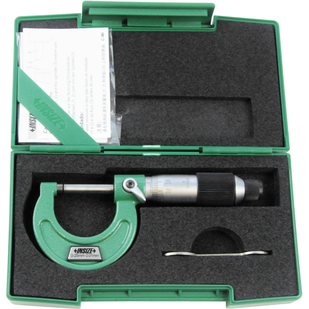 INSIZE Measuring Equipment Insize Metric Outside Micrometer 0-25mm Range Series 3203-25FA