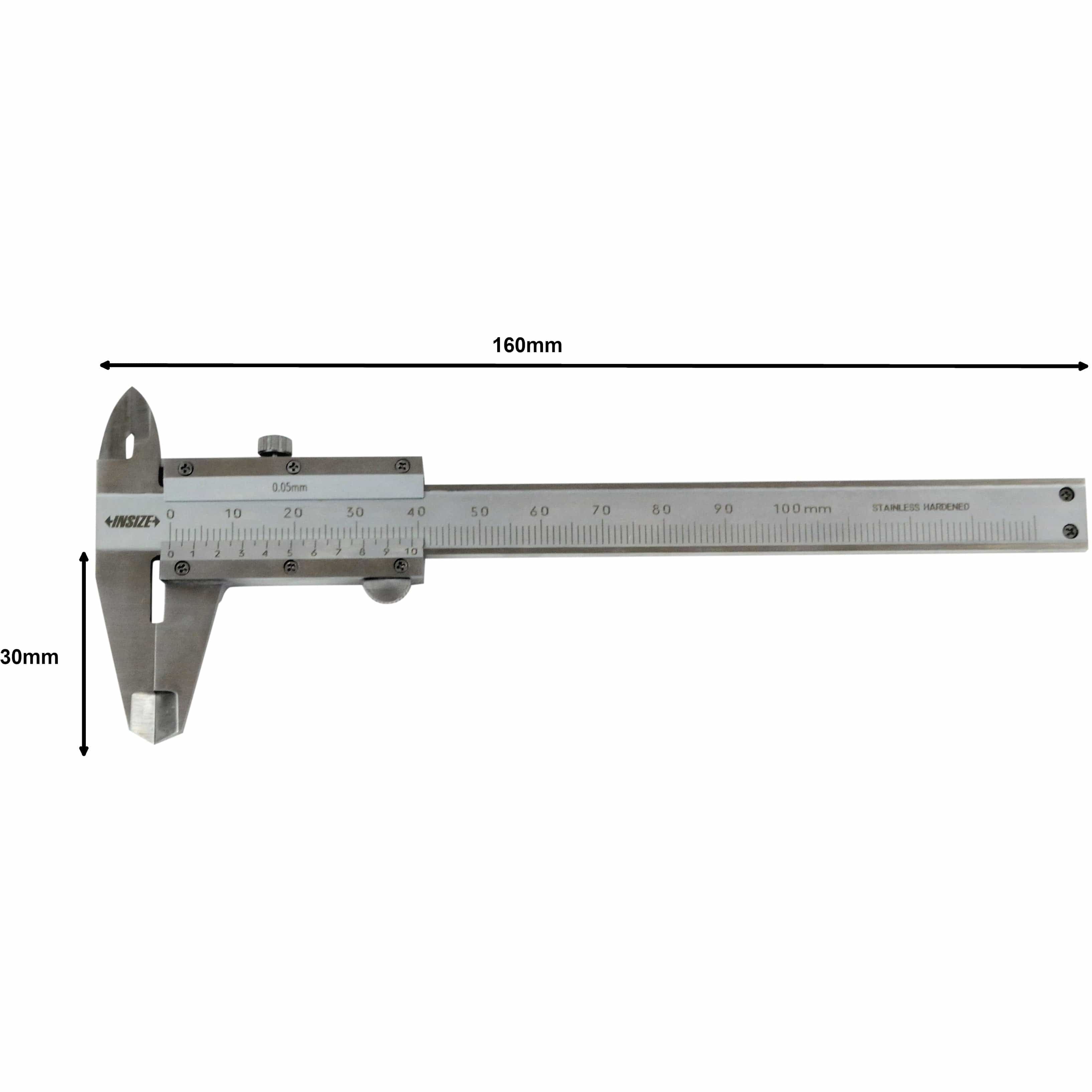 INSIZE Measuring Equipment Insize Mini Vernier Caliper 0-100mm Range Series 1201-1003