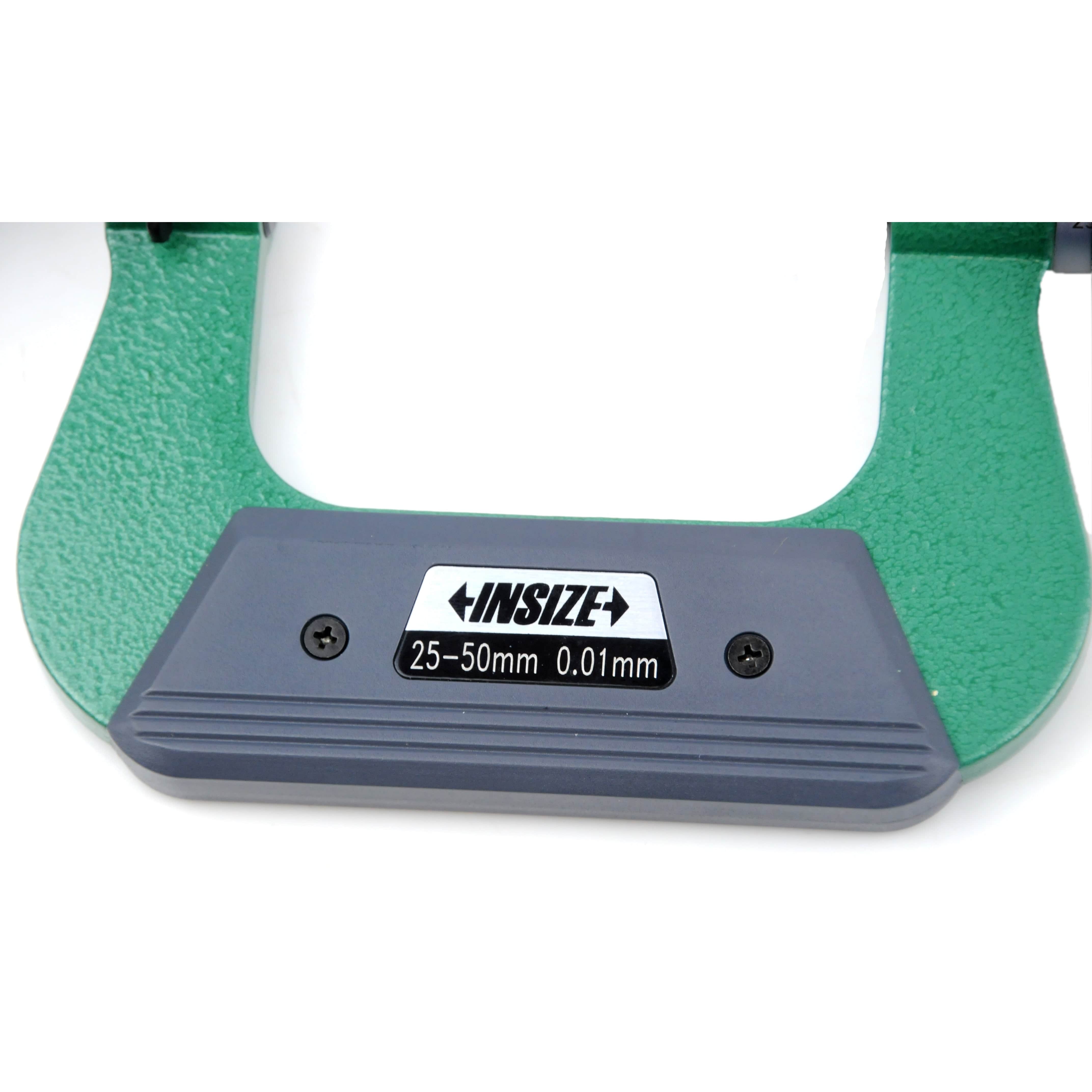 INSIZE Measuring Equipment Insize Non-Rotating Micrometer with Anvil/spindle tips 25-50mm Range Series 3280-50A
