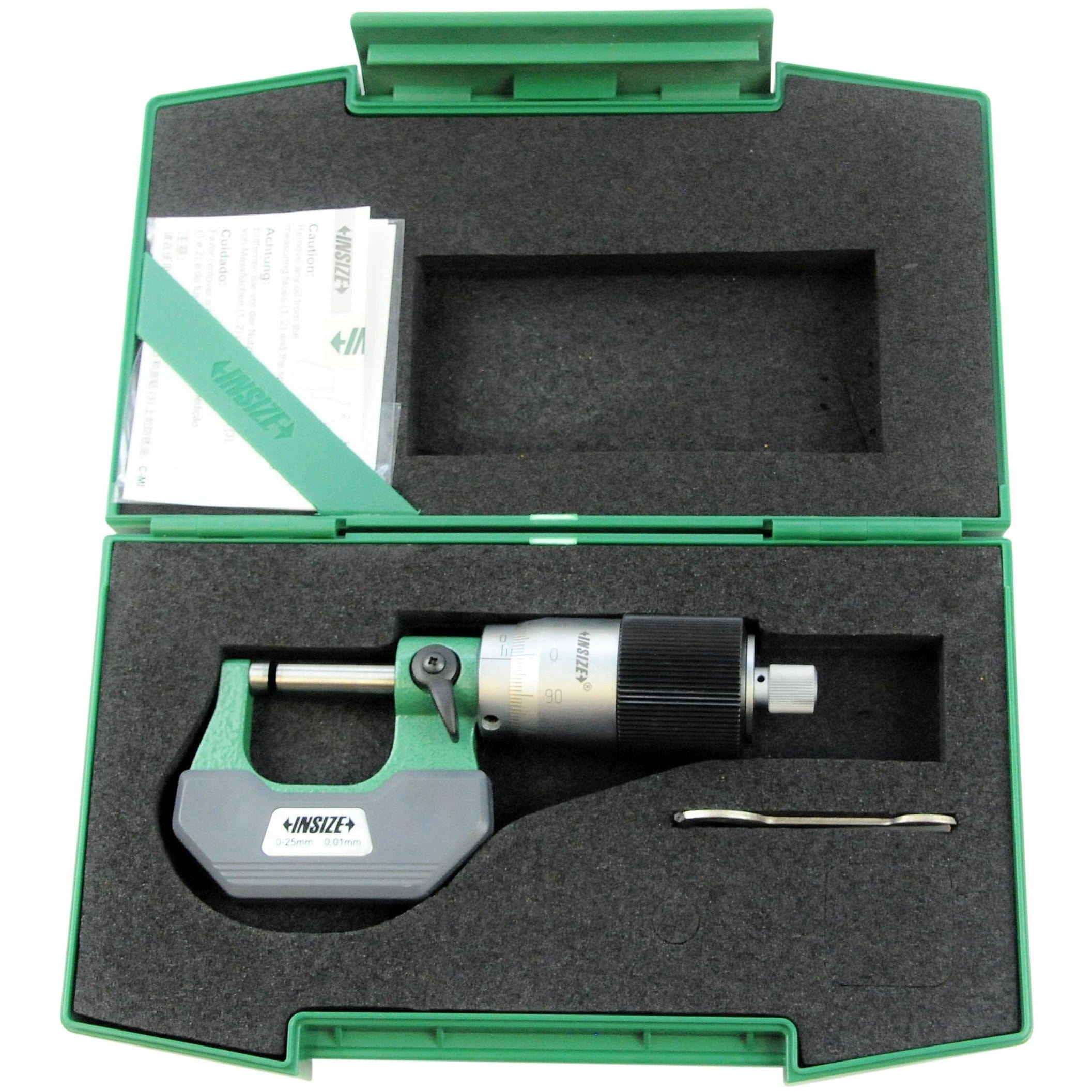 Insize Outside Micrometer Quick Feeding 0-25mm Range Series