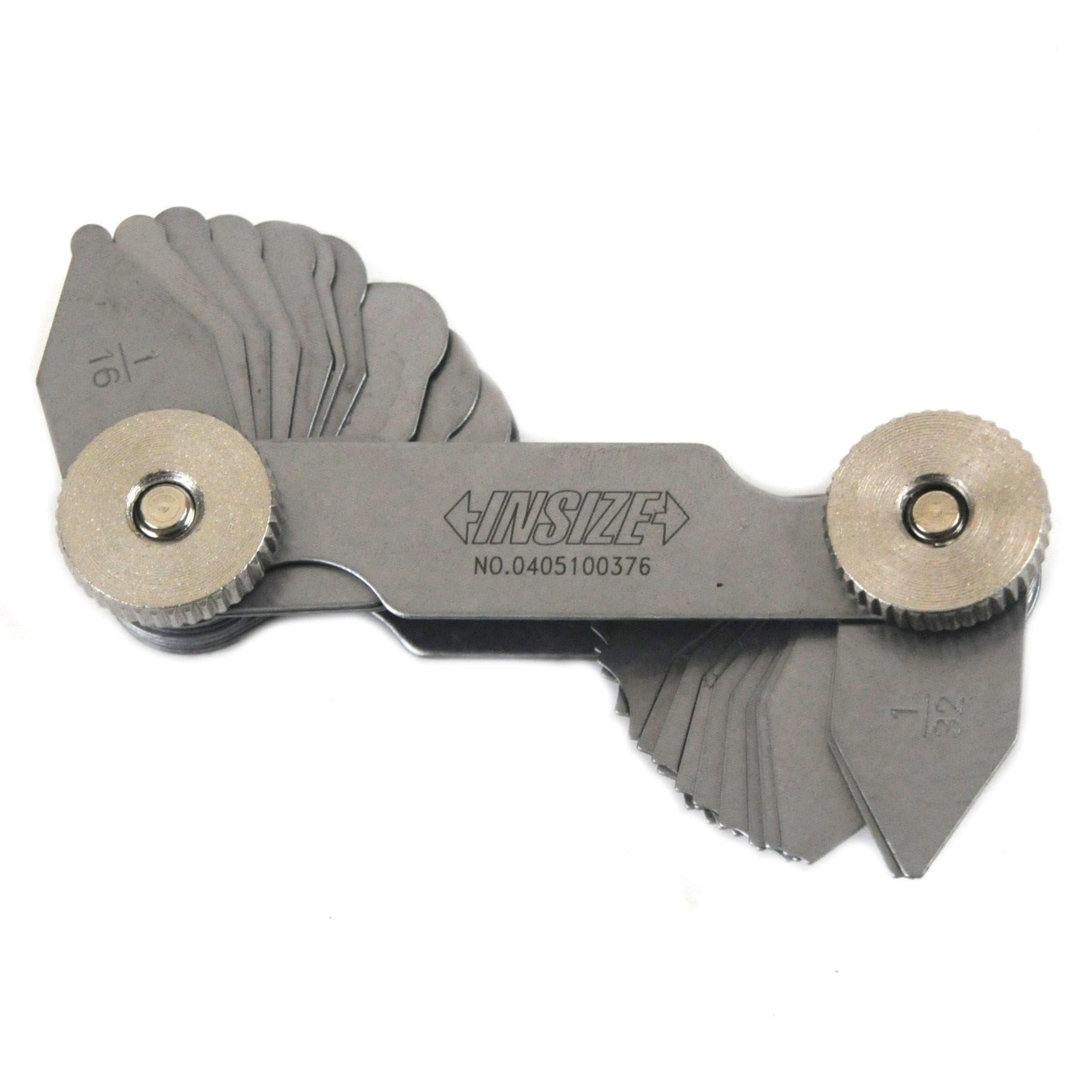 INSIZE MEASURING EQUIPMENT Insize Radius Gauge Set 1/32 - 1/4" Range Series 4801-15E