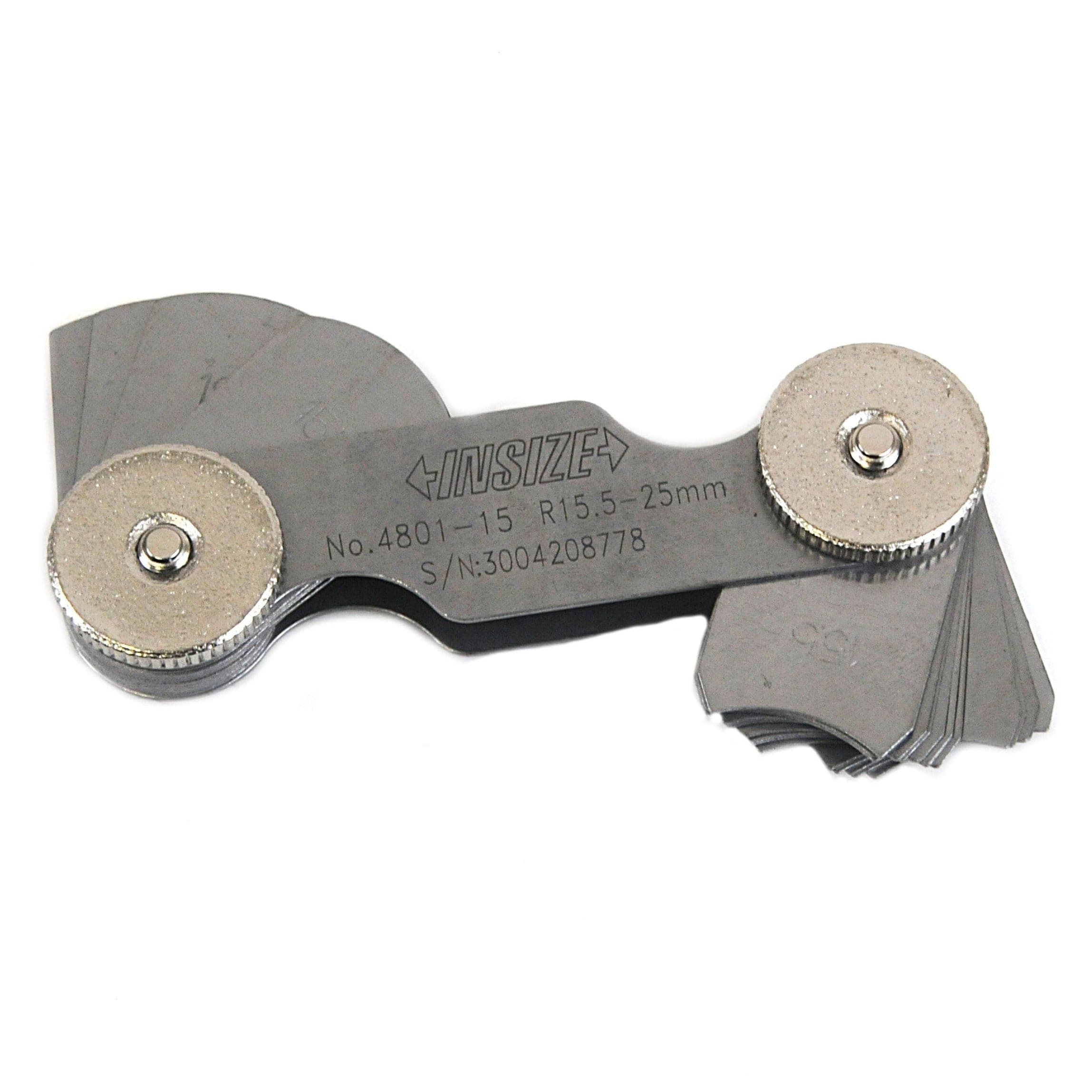 INSIZE Measuring Equipment Insize Radius Gauge Set 15.5-25mm Range Series 4801-15