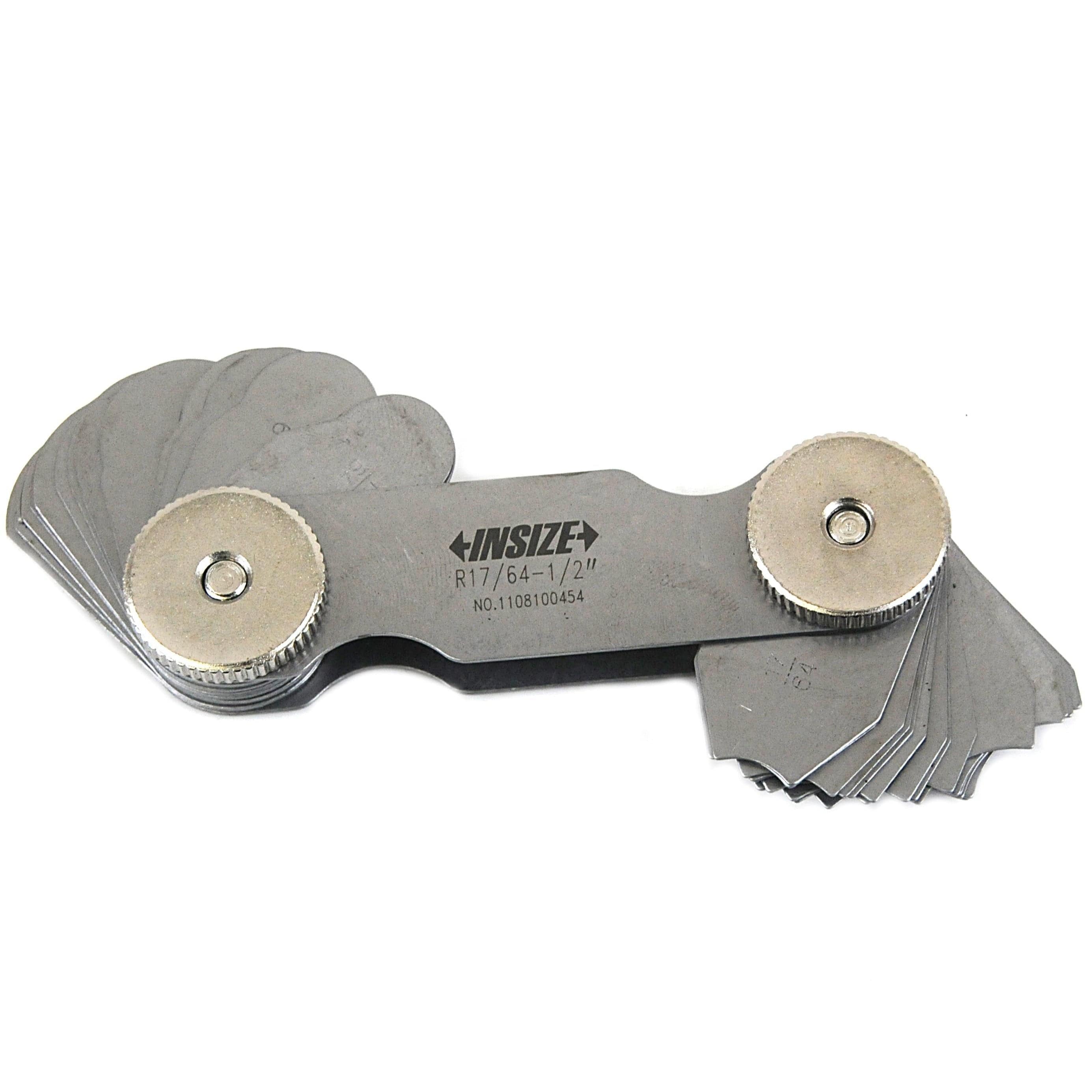 INSIZE MEASURING EQUIPMENT Insize Radius Gauge Set 17/64"-1/2" Range Series 4801-16E