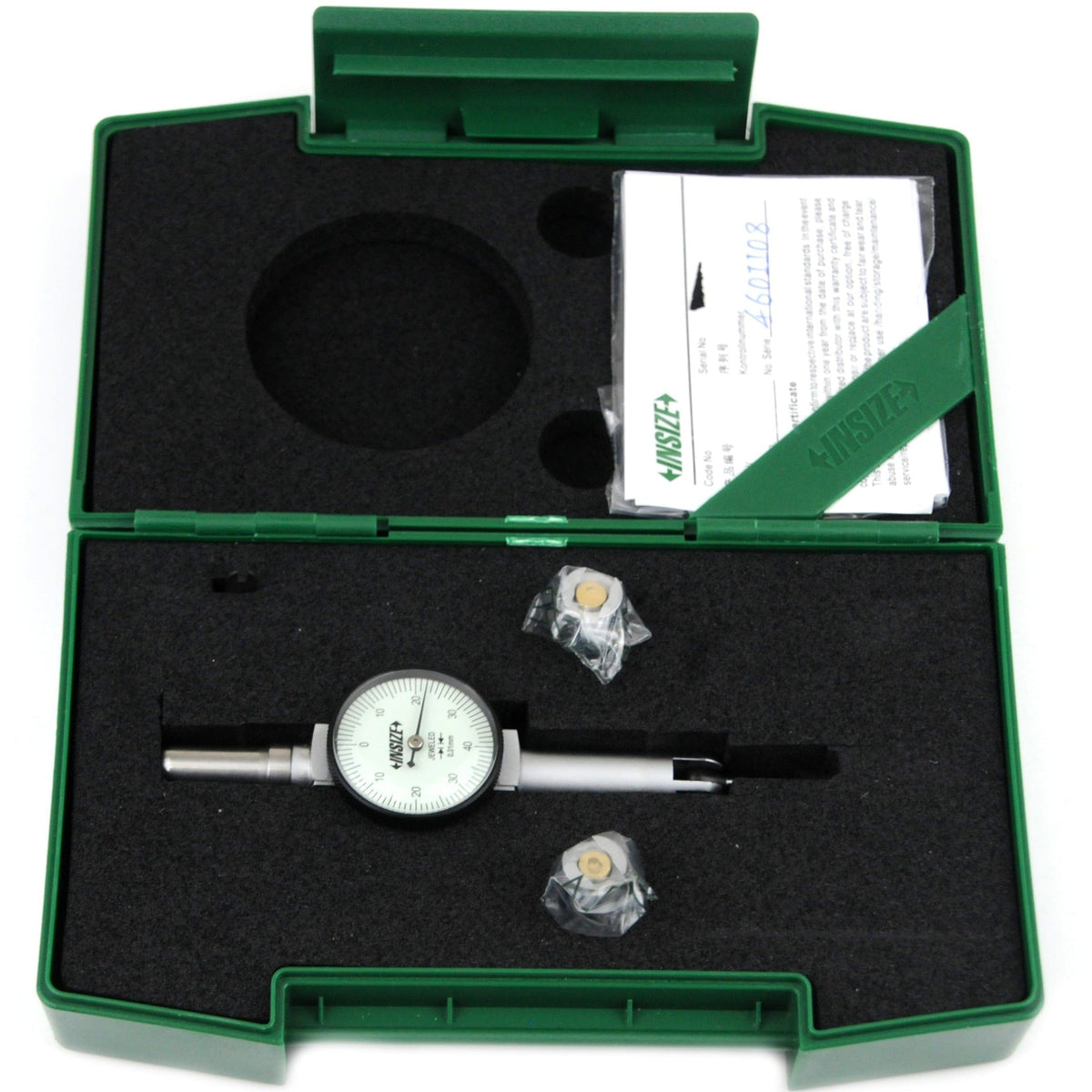 INSIZE Measuring Equipment Insize Round Body Dial Test Indicator Range Series 2391-08