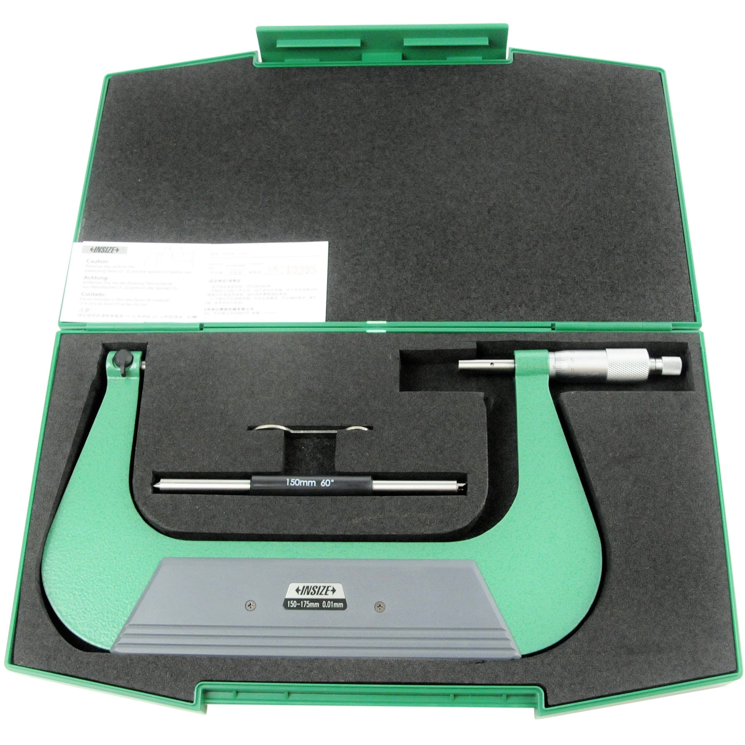 INSIZE Measuring Equipment Insize Screw Thread Micrometer 150-175mm Range Series 3281-175A