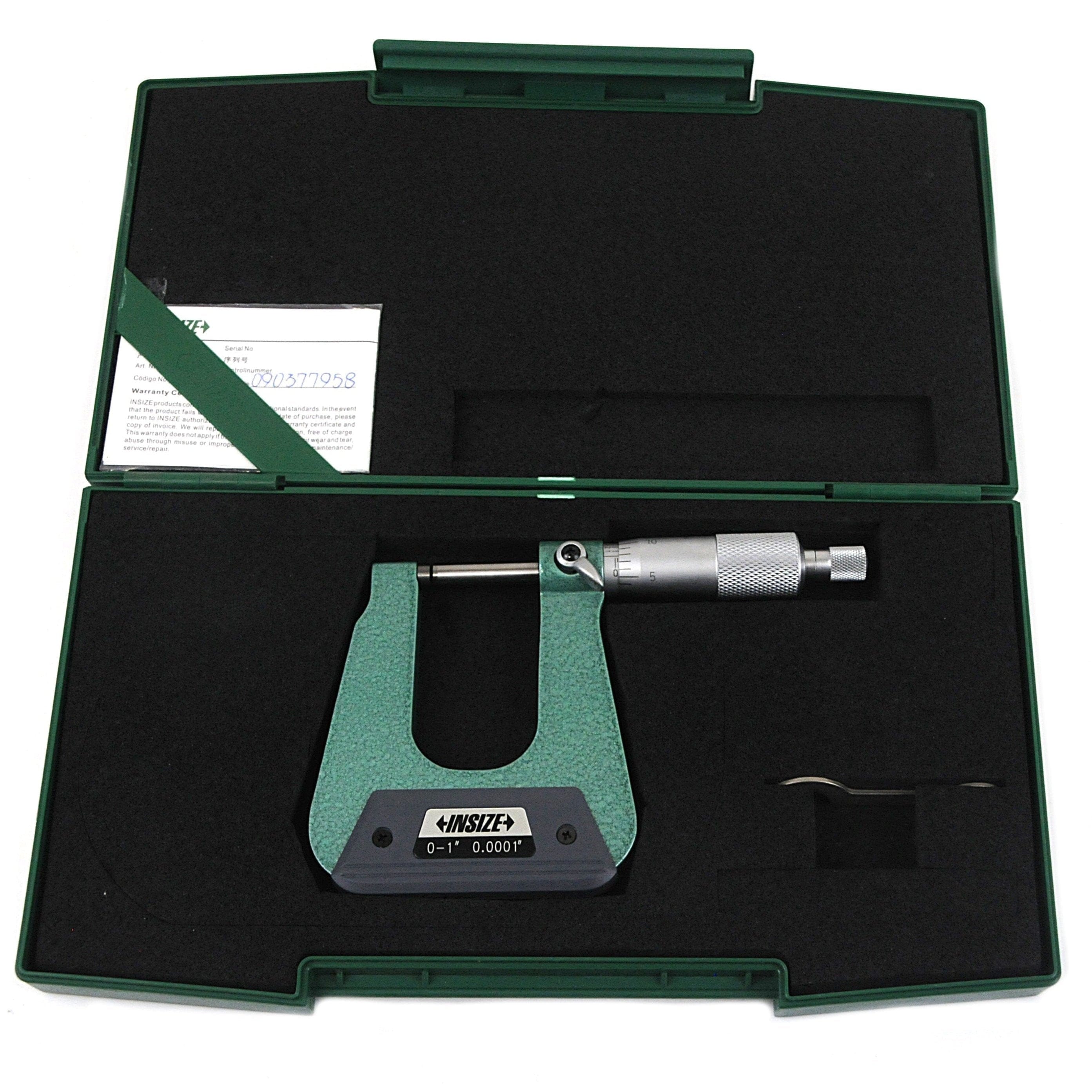 INSIZE Measuring Equipment Insize Sheet Metal Micrometer 0-1" Range Series 3239-13