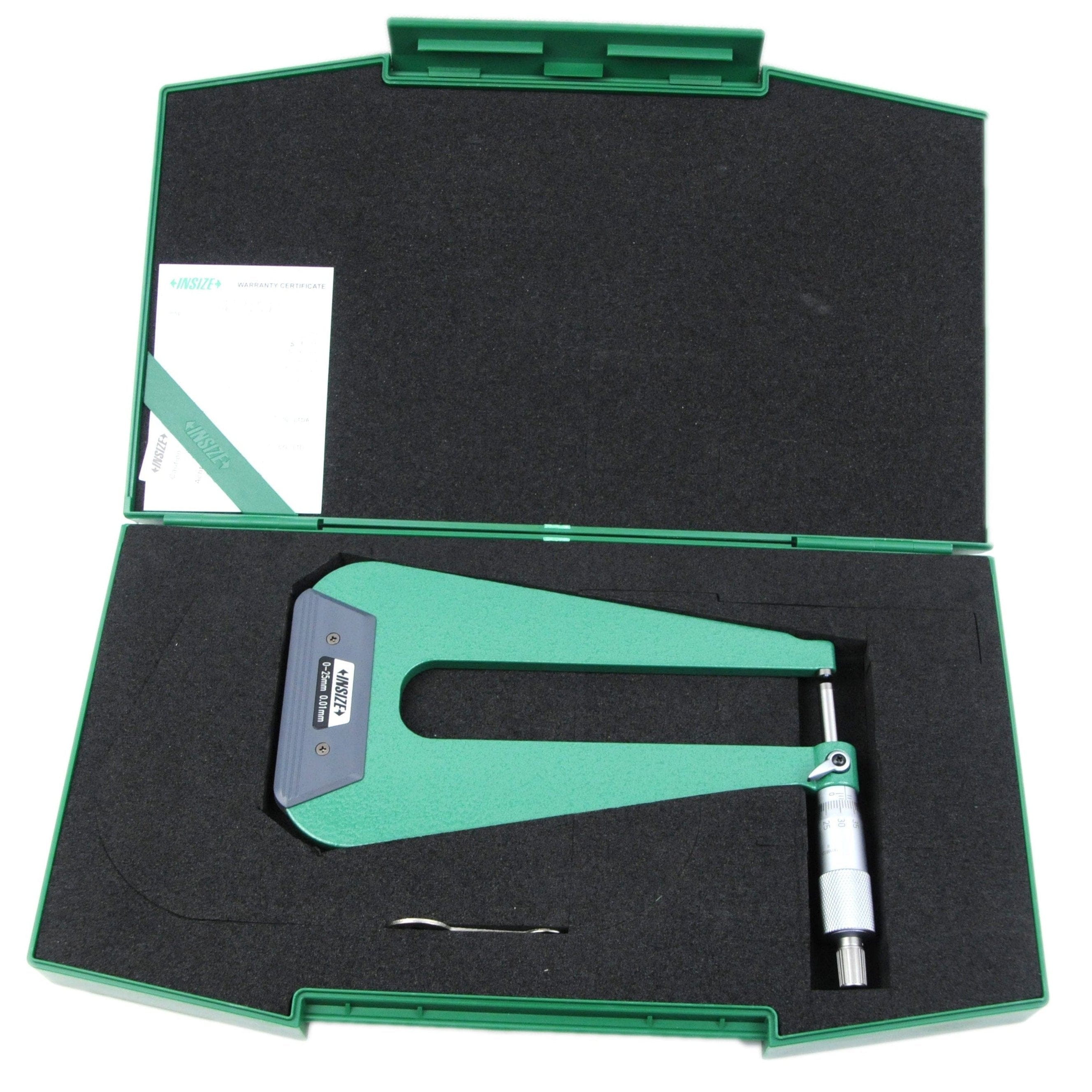 INSIZE Measuring Equipment Insize Sheet Metal Micrometer 0-25mm Range Series 3239-253F