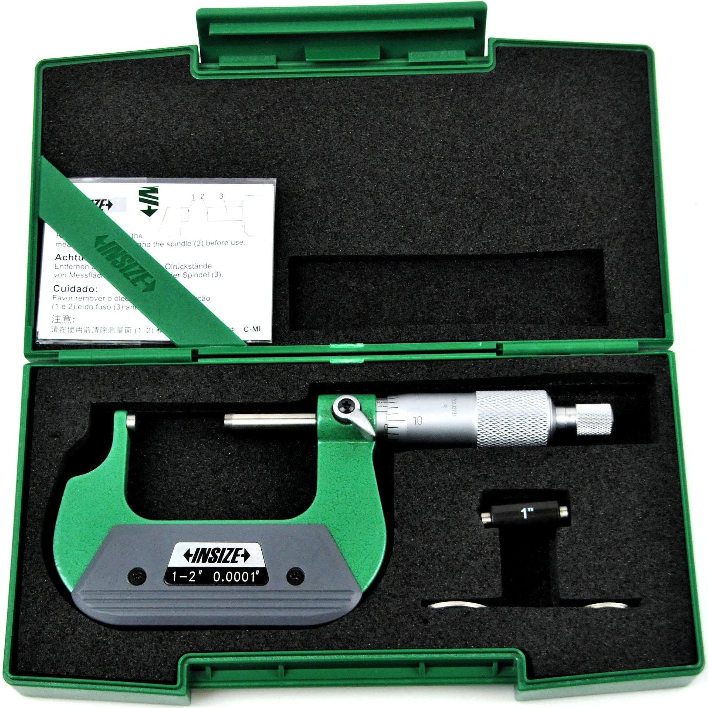 INSIZE Measuring Equipment Insize Spherical Anvil Tube Micrometer 1-2" Type A Series 3260-2
