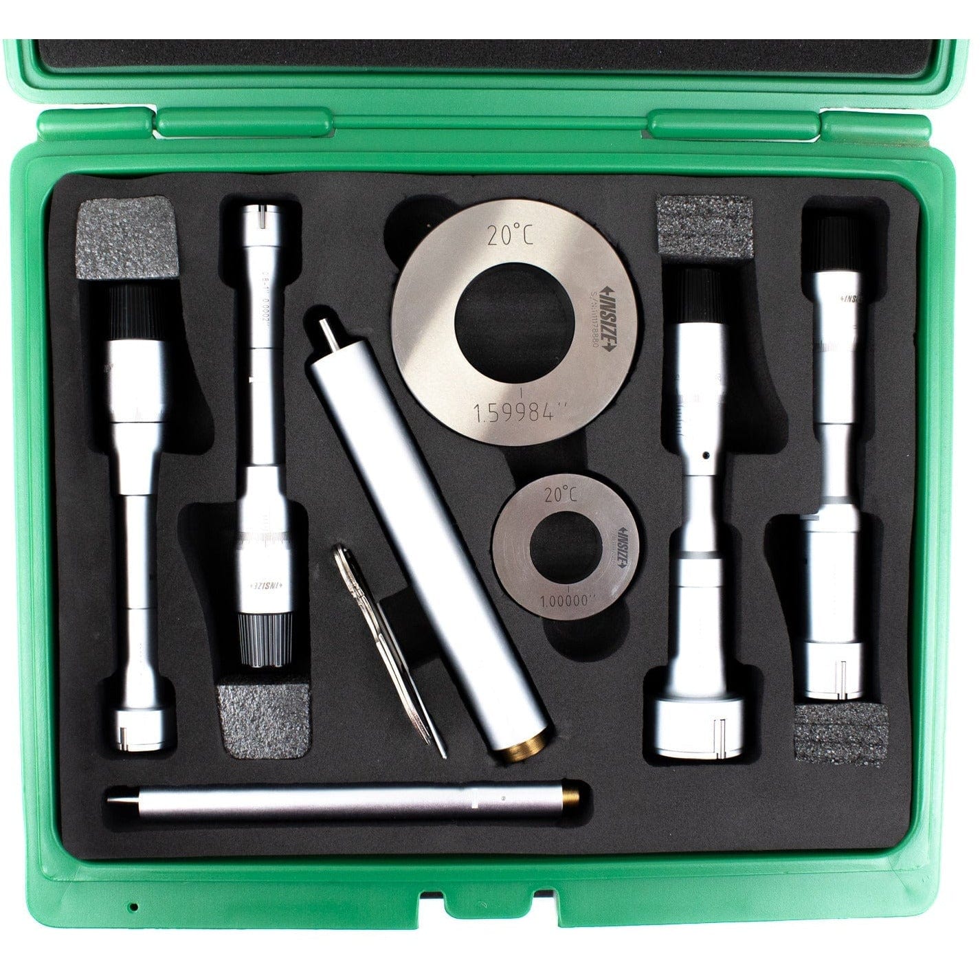 INSIZE Measuring Equipment Insize Three Point Internal Micrometer Set 0.8-2" Range Series 3227-E24