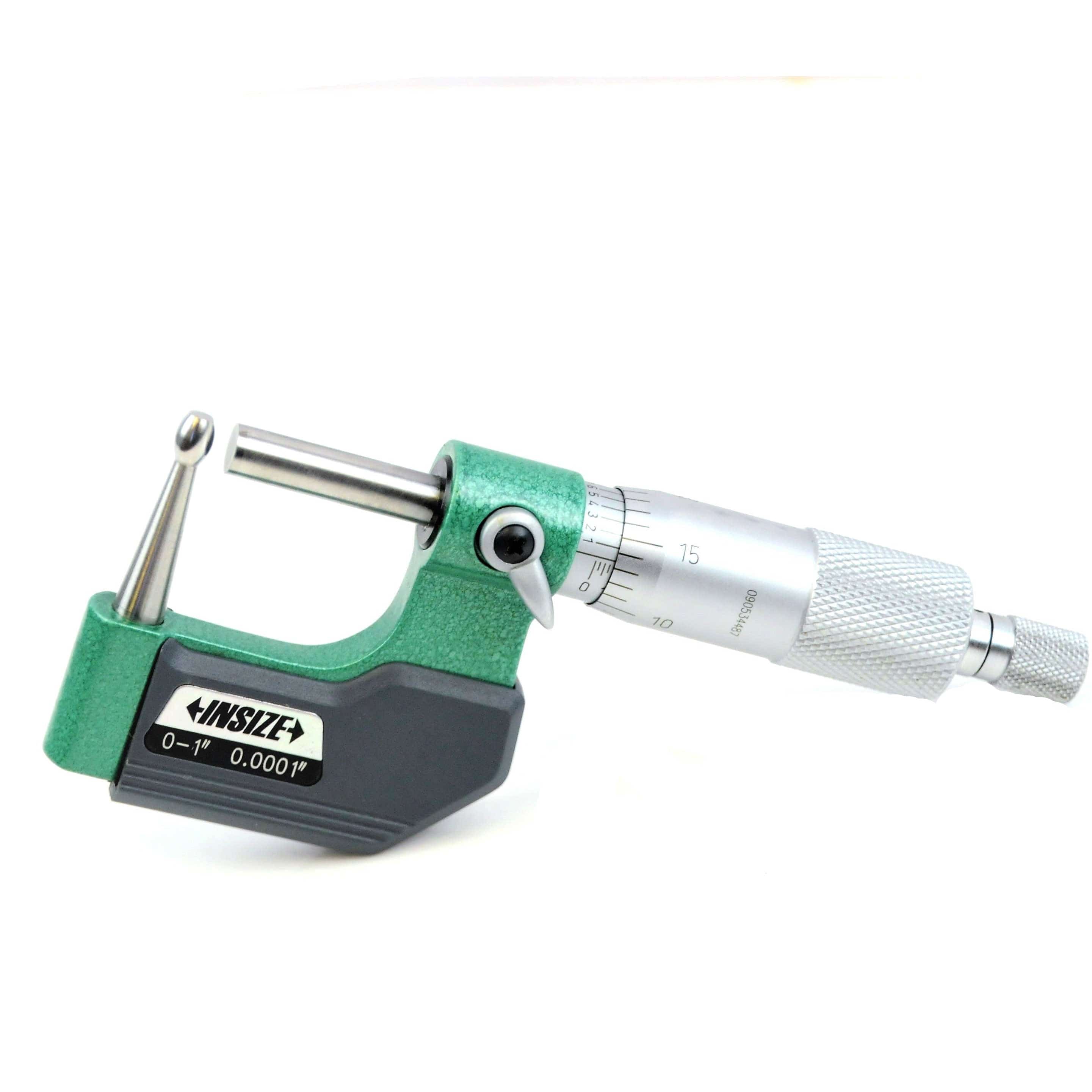 INSIZE Measuring Equipment Insize Type C Cylindrical Anvil Micrometer 0-1" Range Series 3261-1C
