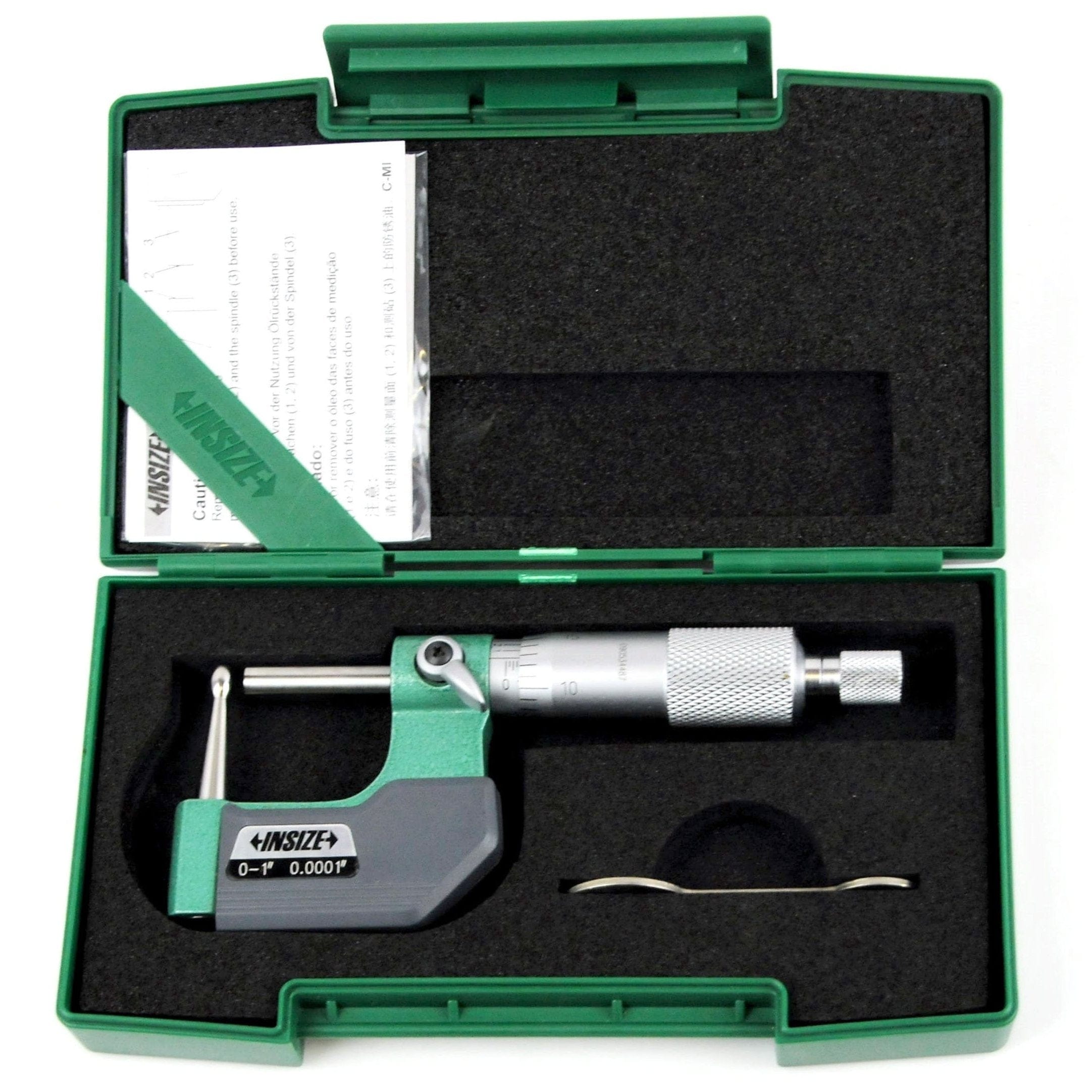 INSIZE Measuring Equipment Insize Type C Cylindrical Anvil Micrometer 0-1" Range Series 3261-1C