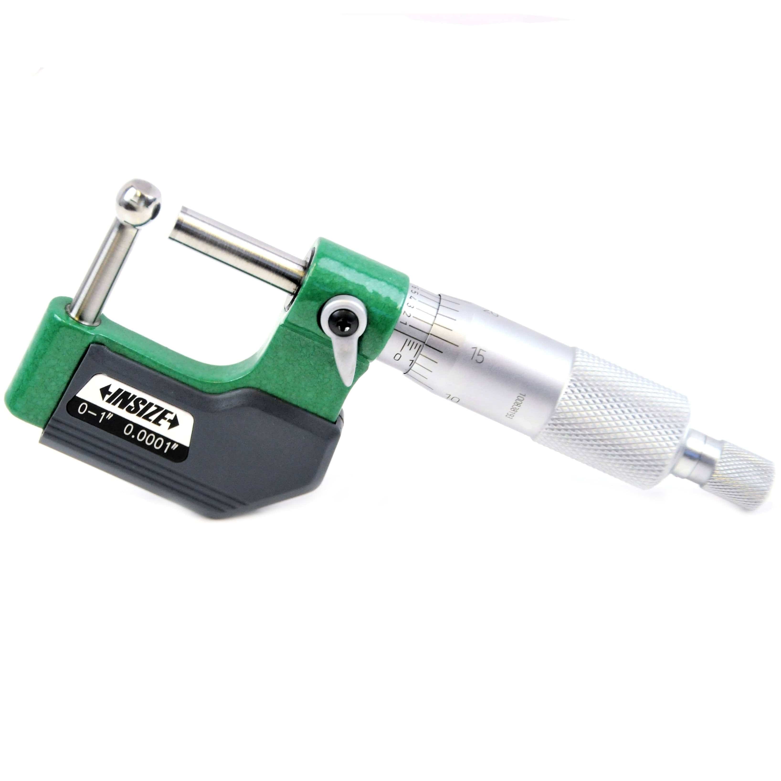 INSIZE Measuring Equipment Insize Type F Cylindrical Anvil Micrometer 0-1" Range Series 3261-1F