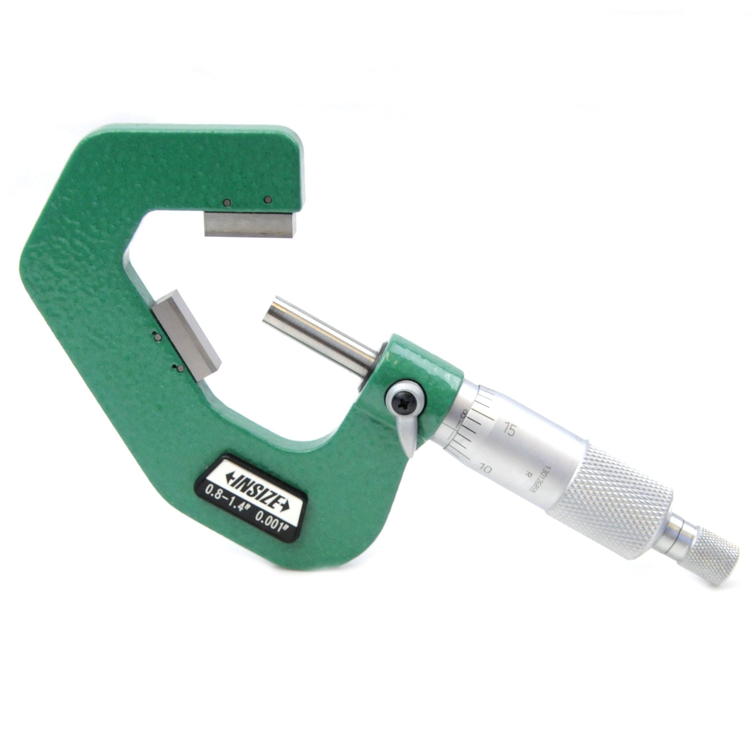 INSIZE Measuring Equipment Insize V Shape Anvil Micrometer 0.8-1.4" Range Series 3290-143
