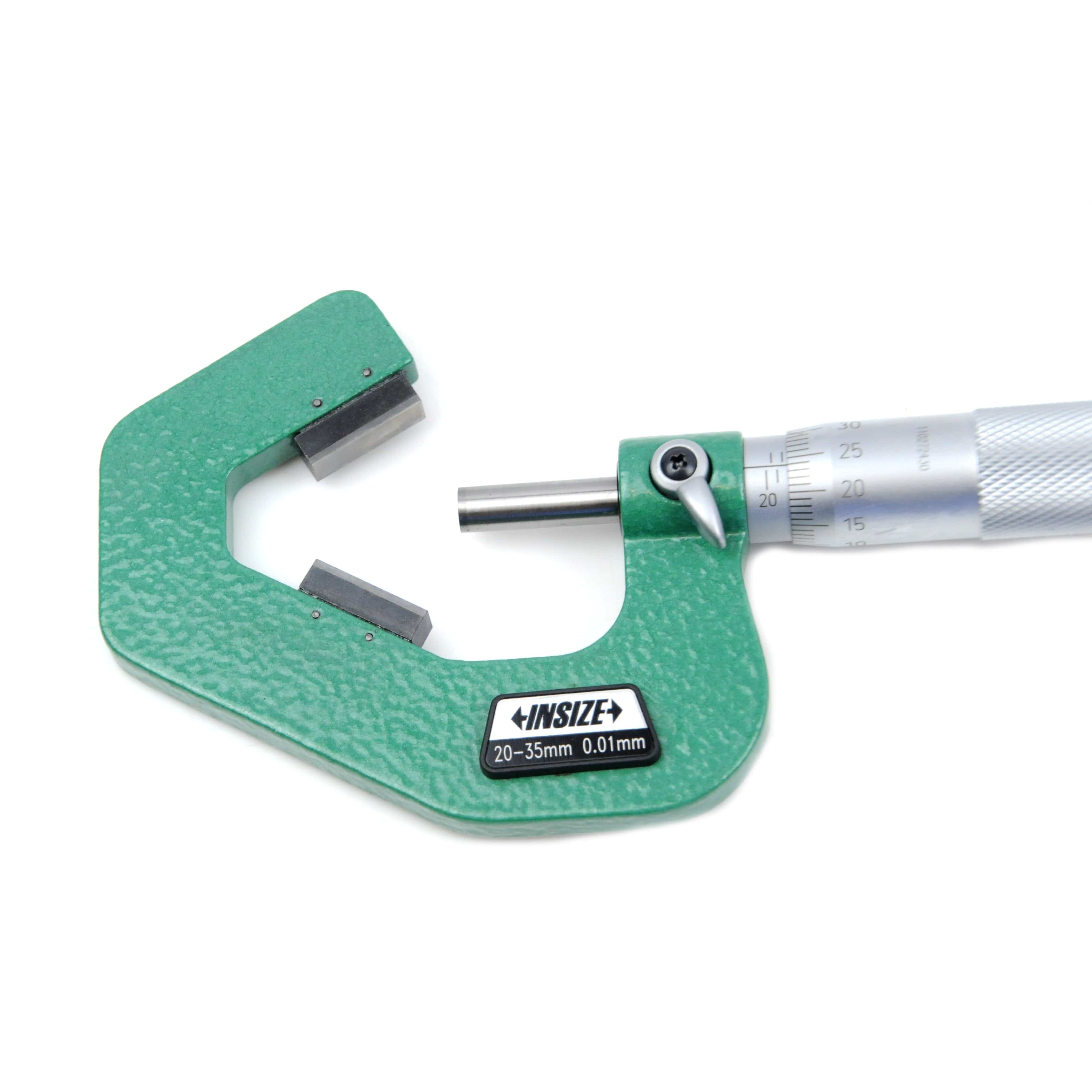 INSIZE Measuring Equipment Insize V Shape Anvil Micrometer 20-35mm Range Series 3290-353A