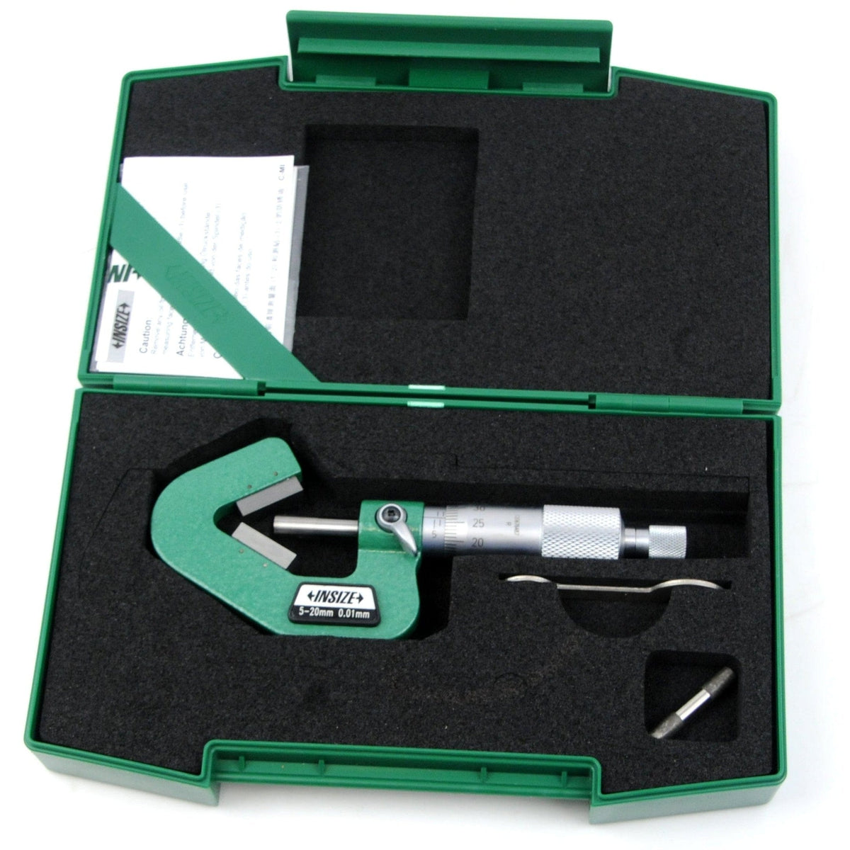 INSIZE Measuring Equipment Insize V Shape Anvil Micrometer 5-20mm Range Series 3290-203A