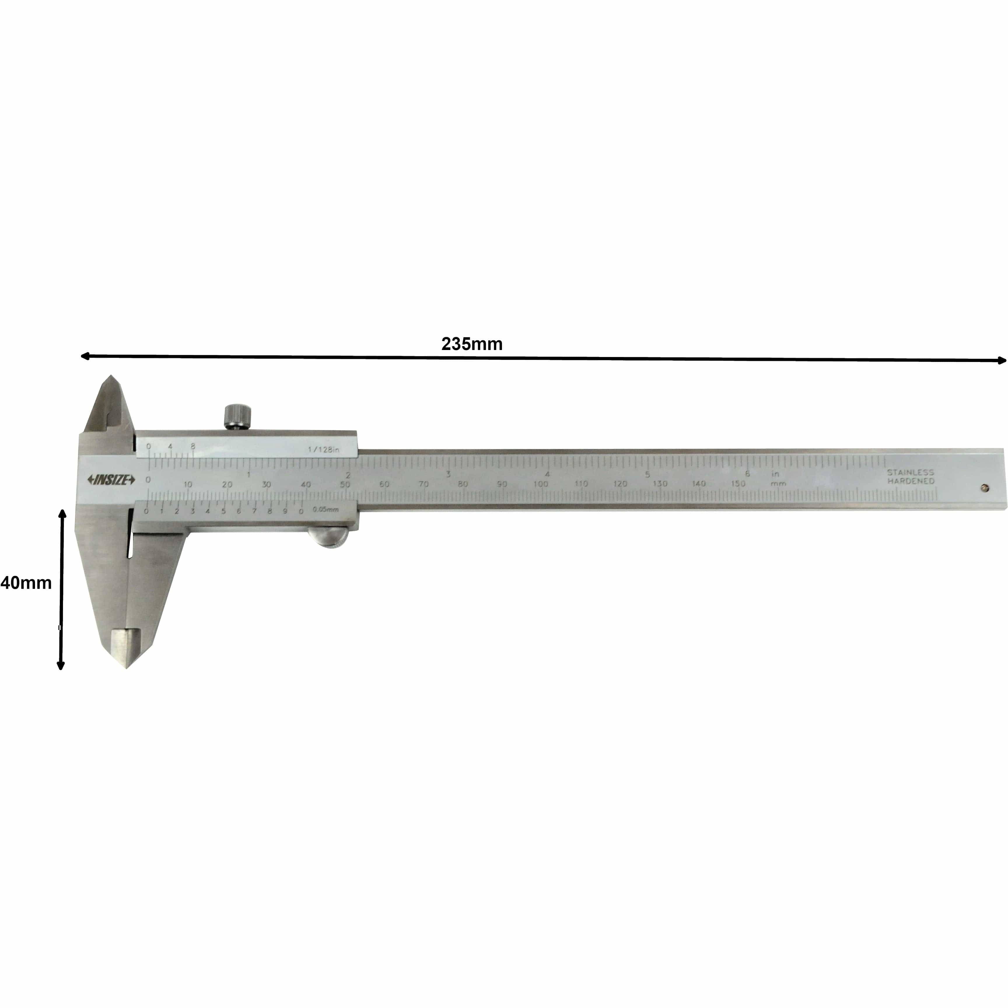 INSIZE Measuring Equipment Insize Vernier Caliper 0-150mm/0-6" Range Series 1202-150