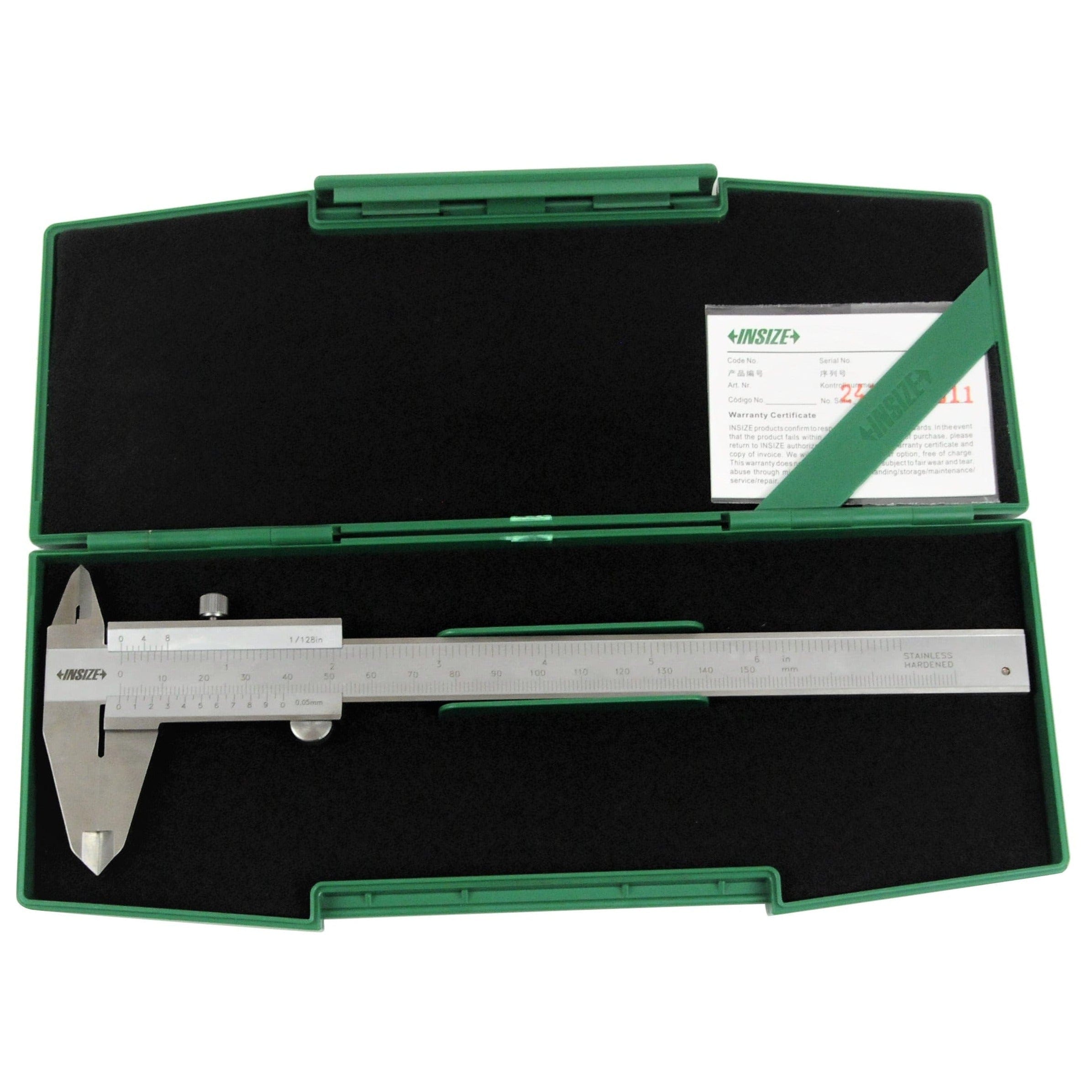 INSIZE Measuring Equipment Insize Vernier Caliper 0-150mm/0-6" Range Series 1202-150