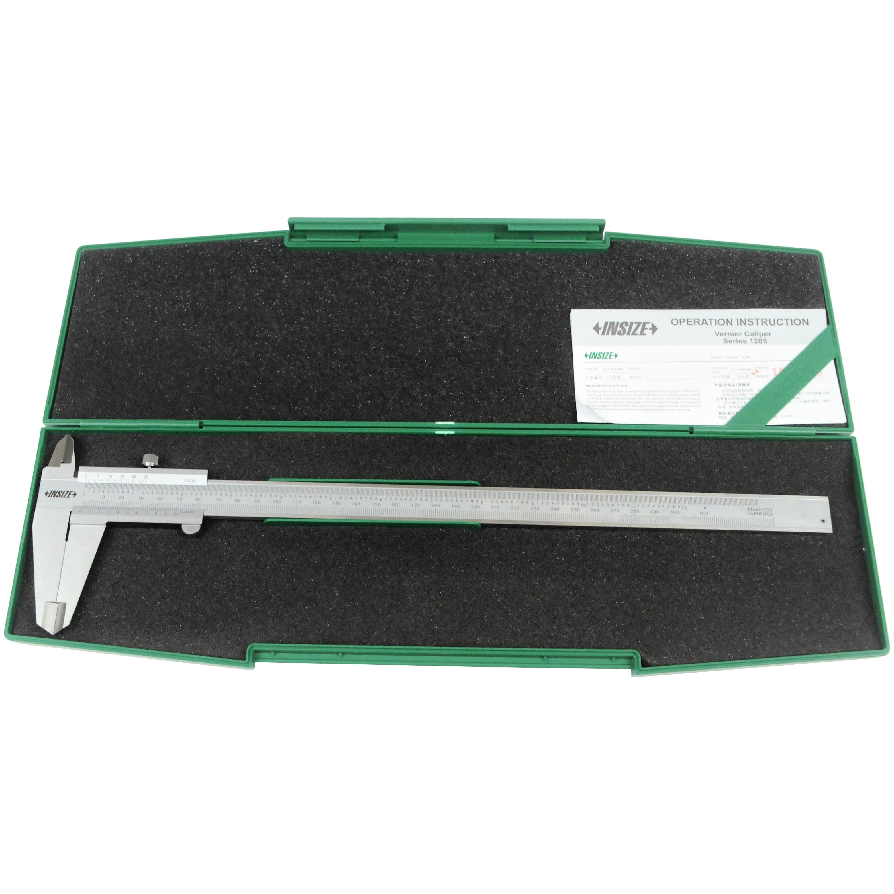 INSIZE Measuring Equipment Insize Vernier Caliper 0-300mm/0-12" Range Series 1205-3002S