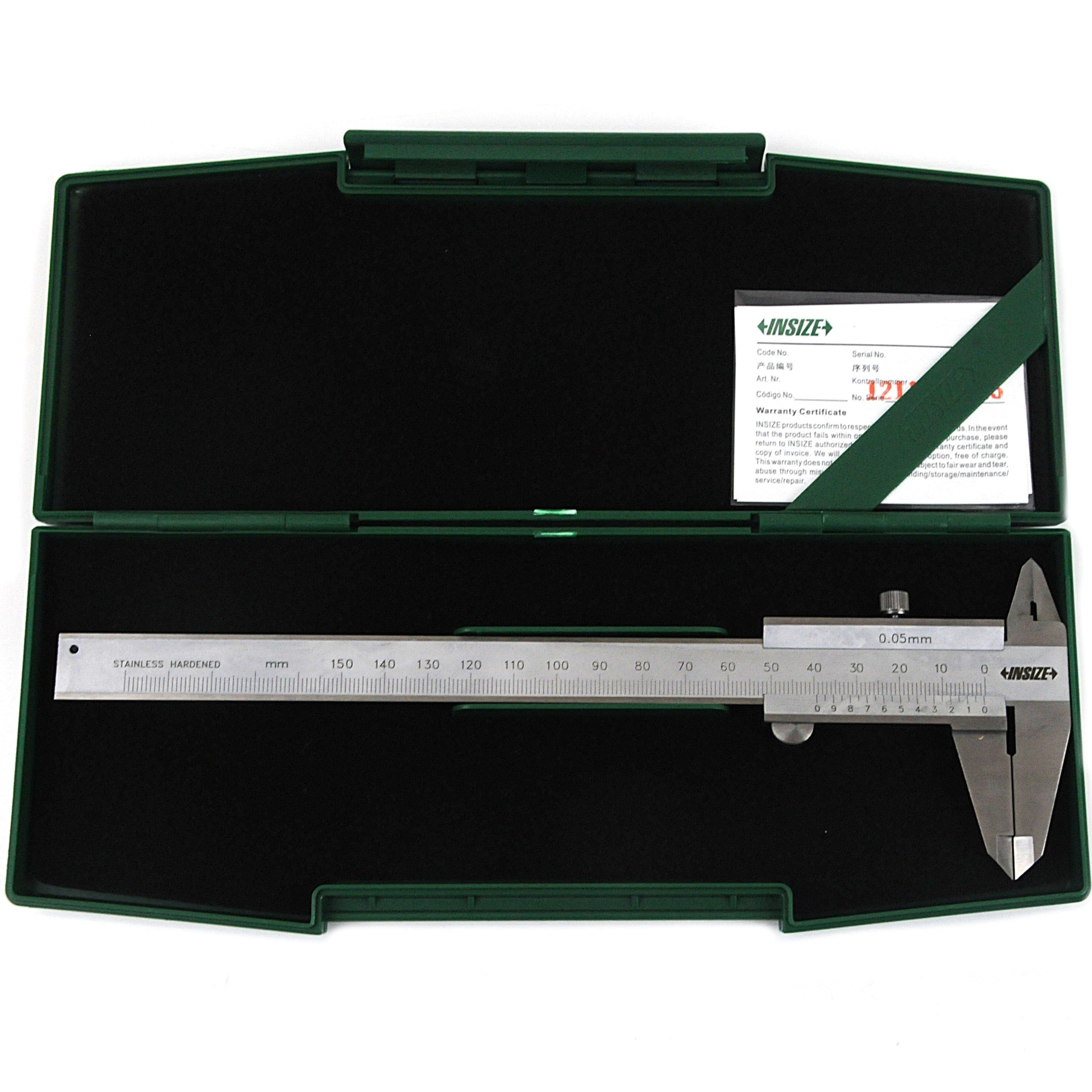 INSIZE Measuring Equipment Insize Vernier Left Hand Caliper 0-150mm/0-6" Range Series 1239-1503