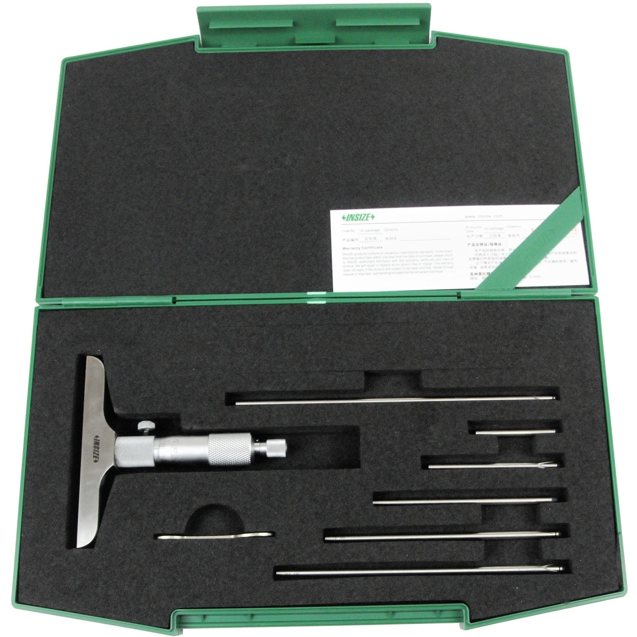 Insize Metric Depth Micrometer 0-150mm Range Series 3240 - 150 - Twin Eagle Imports