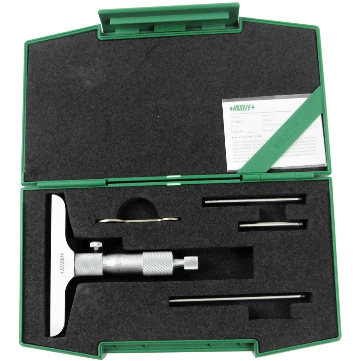 Insize Metric Depth Micrometer 0-75mm Range Series 3240 - 75 - Twin Eagle Imports