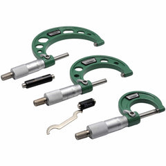 Insize Metric Outside Micrometer 3 Piece Set 0-75mm Range Series 3203-753A - Twin Eagle Imports