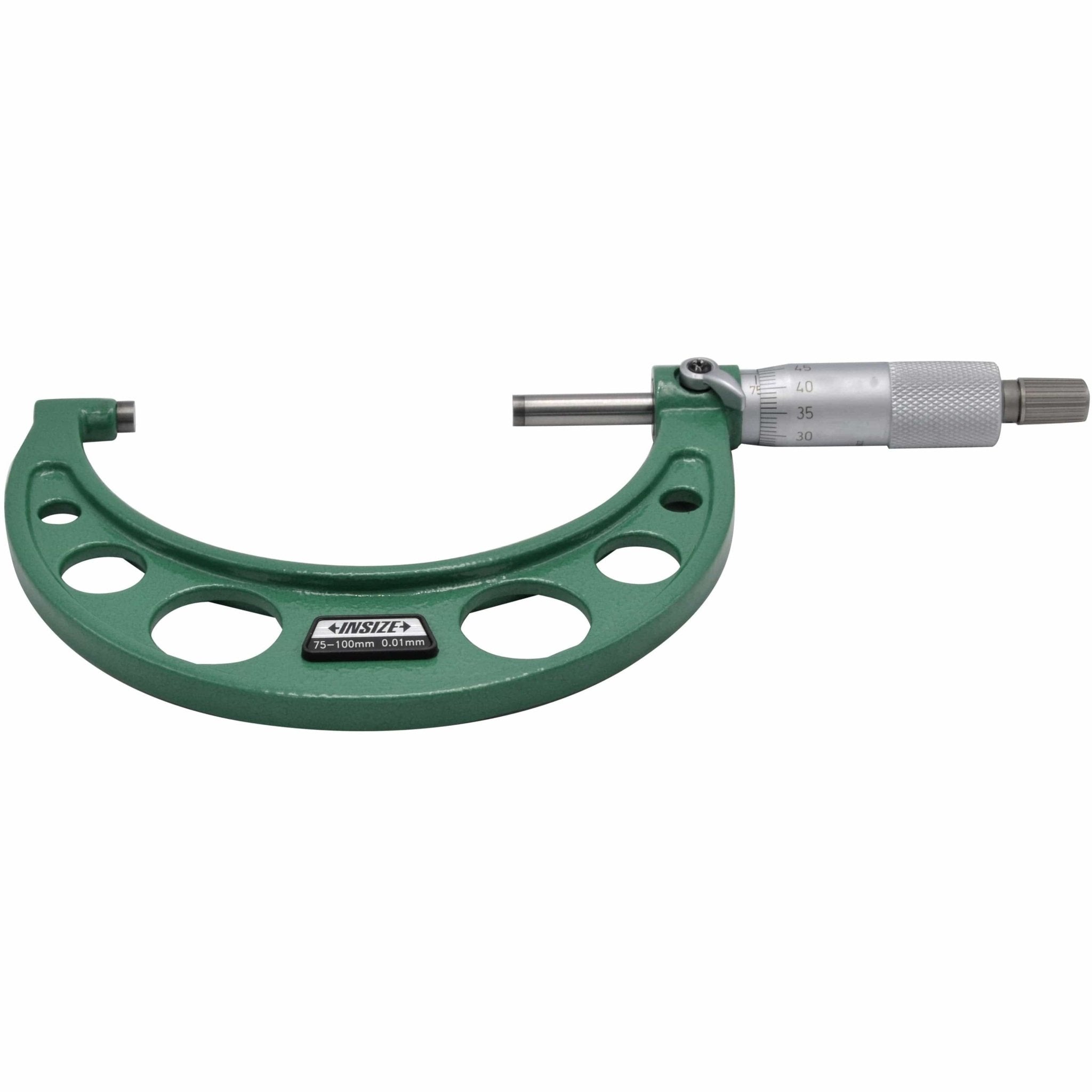 Insize Metric Outside Micrometer 75-100mm Range Series 3203-100A - Twin Eagle Imports