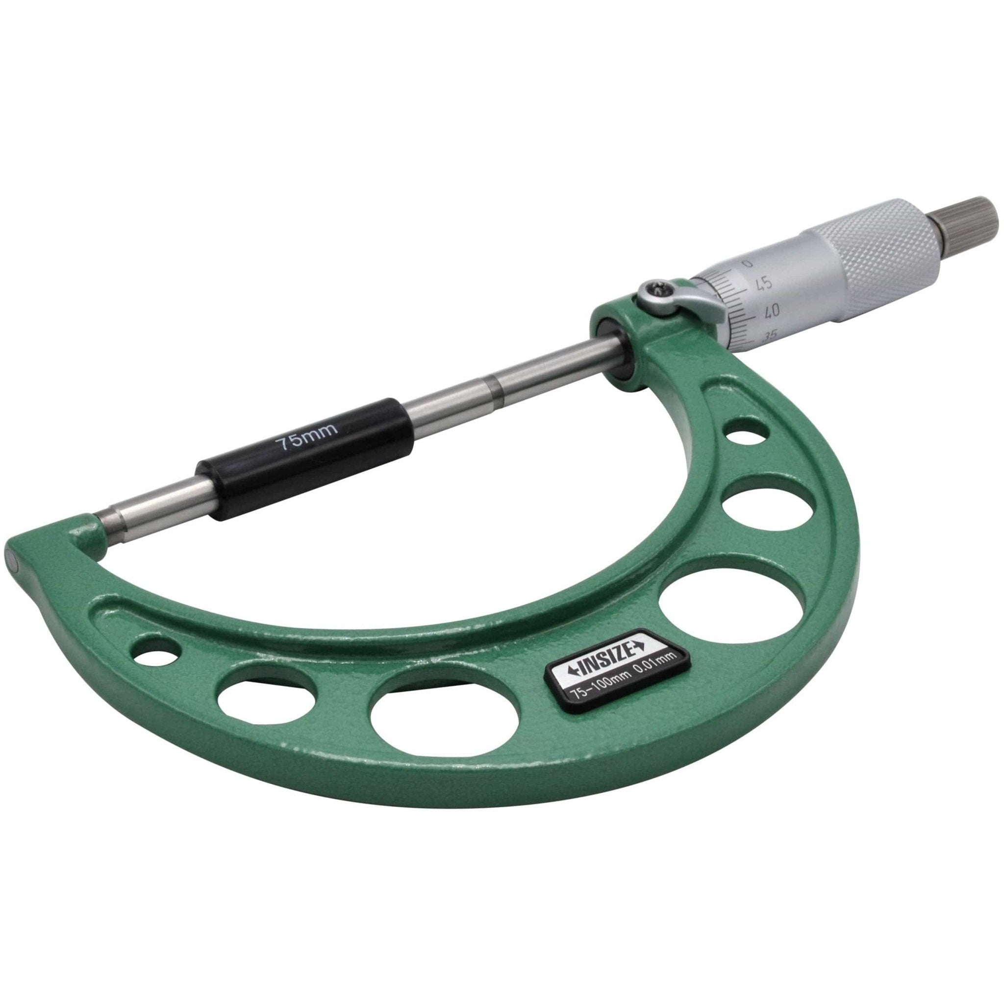 Insize Metric Outside Micrometer 75-100mm Range Series 3203-100A - Twin Eagle Imports