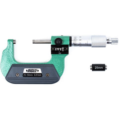 Insize Metric Outside Micrometer W/ Analog Counter 25-50mm Range Series 3400-50 - Twin Eagle Imports