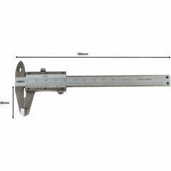 Insize Mini Vernier Caliper 0-100mm Range Series 1201-1003 - Twin Eagle Imports