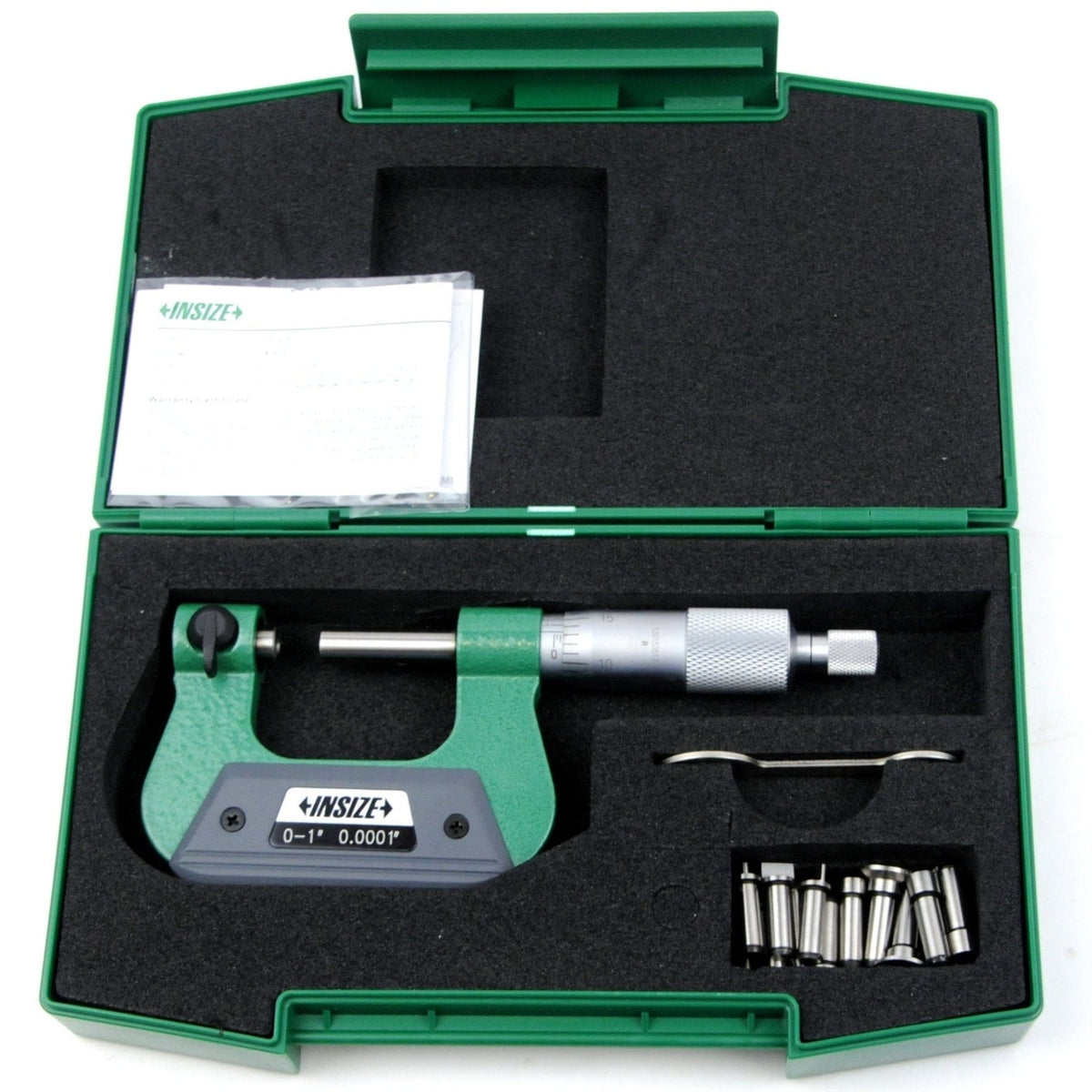 Insize Non-Rotating Micrometer with Anvil/spindle tips 0-1" Range Series 3280-1 - Twin Eagle Imports